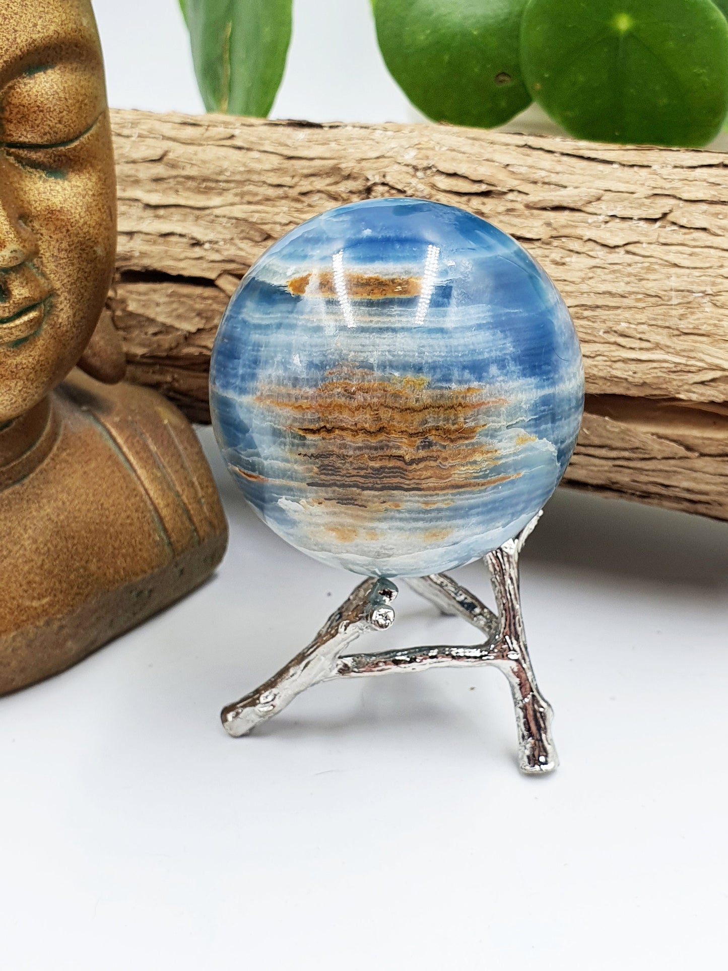 A Grade Large Blue Onyx Sphere - 56mm
