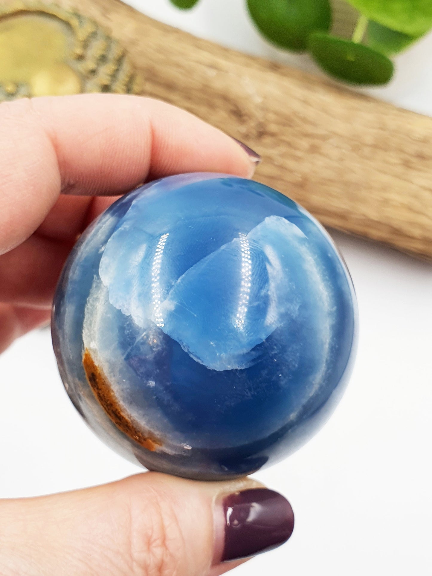 A Grade Large Blue Onyx Sphere - 56mm