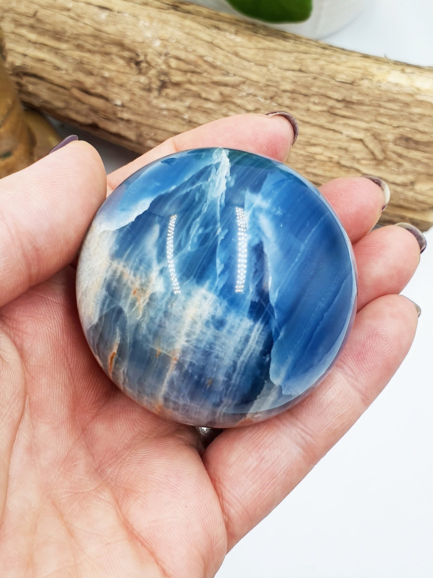 A Grade Large Blue Onyx Sphere - 56mm
