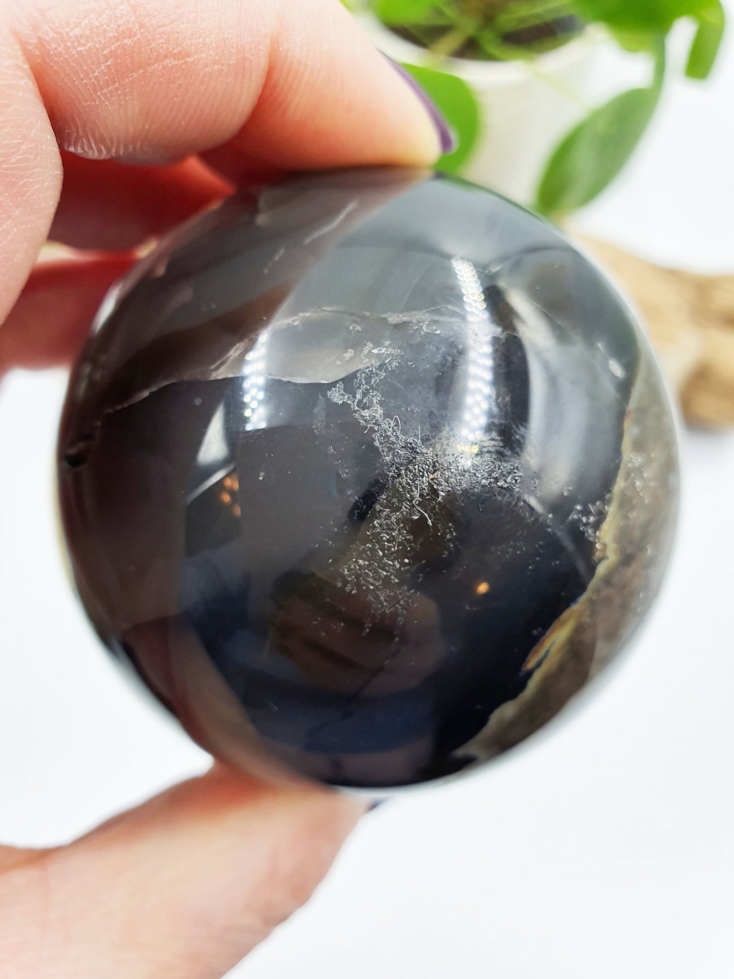 Amazing Volcanic Agate Crystal Sphere