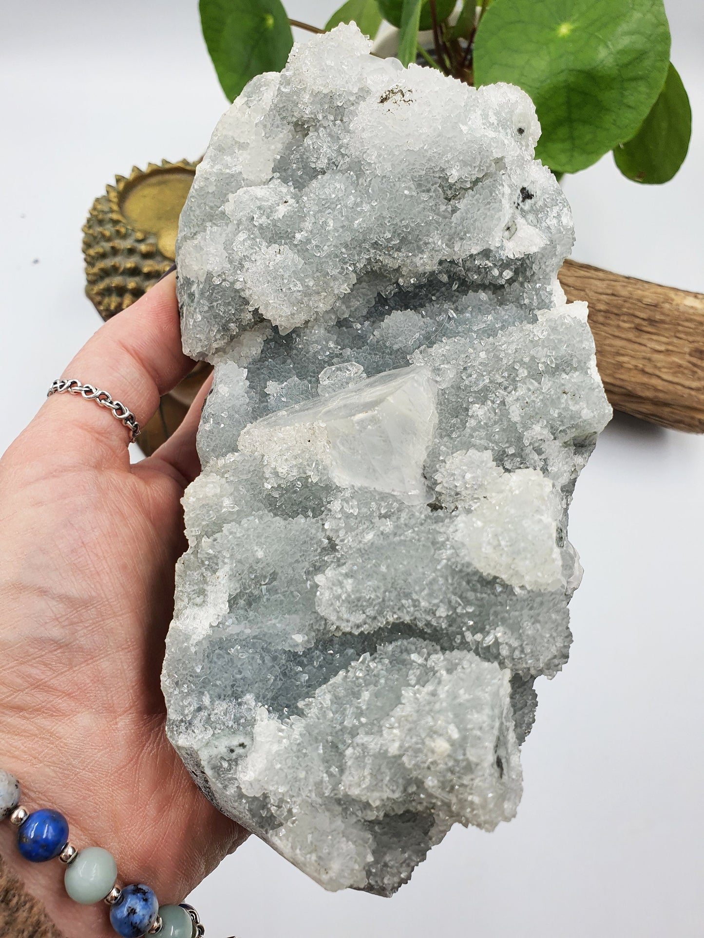 Natural Apophyllite Sparkly Raw Crystal Specimen - 1327g