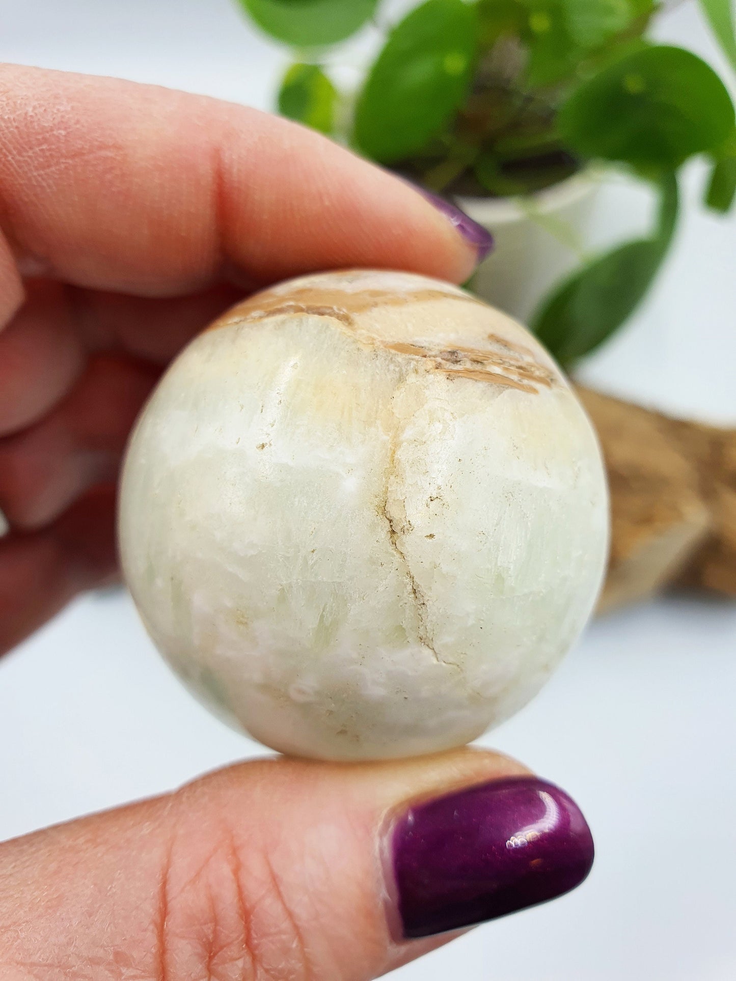 Caribbean Calcite Crystal Sphere - 41mm