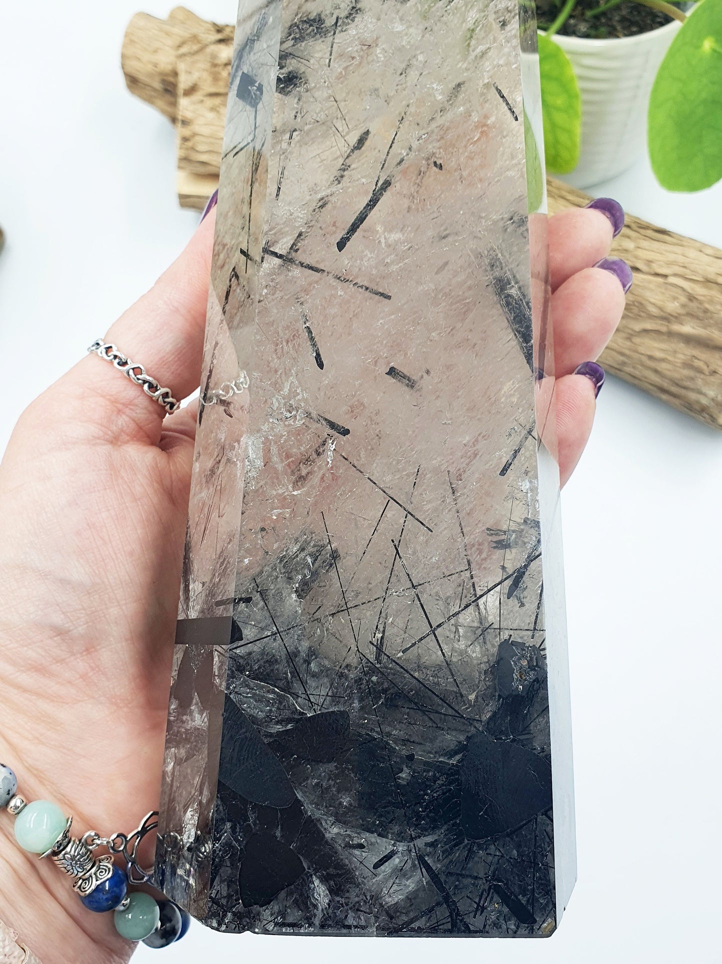 Large Tourmaline and Quartz Tower