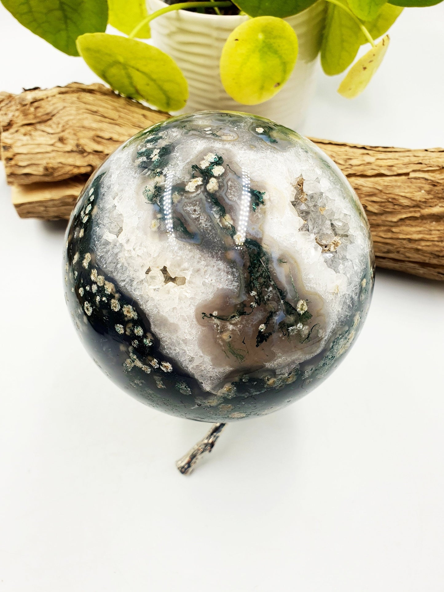Large Ocean Jasper Sphere