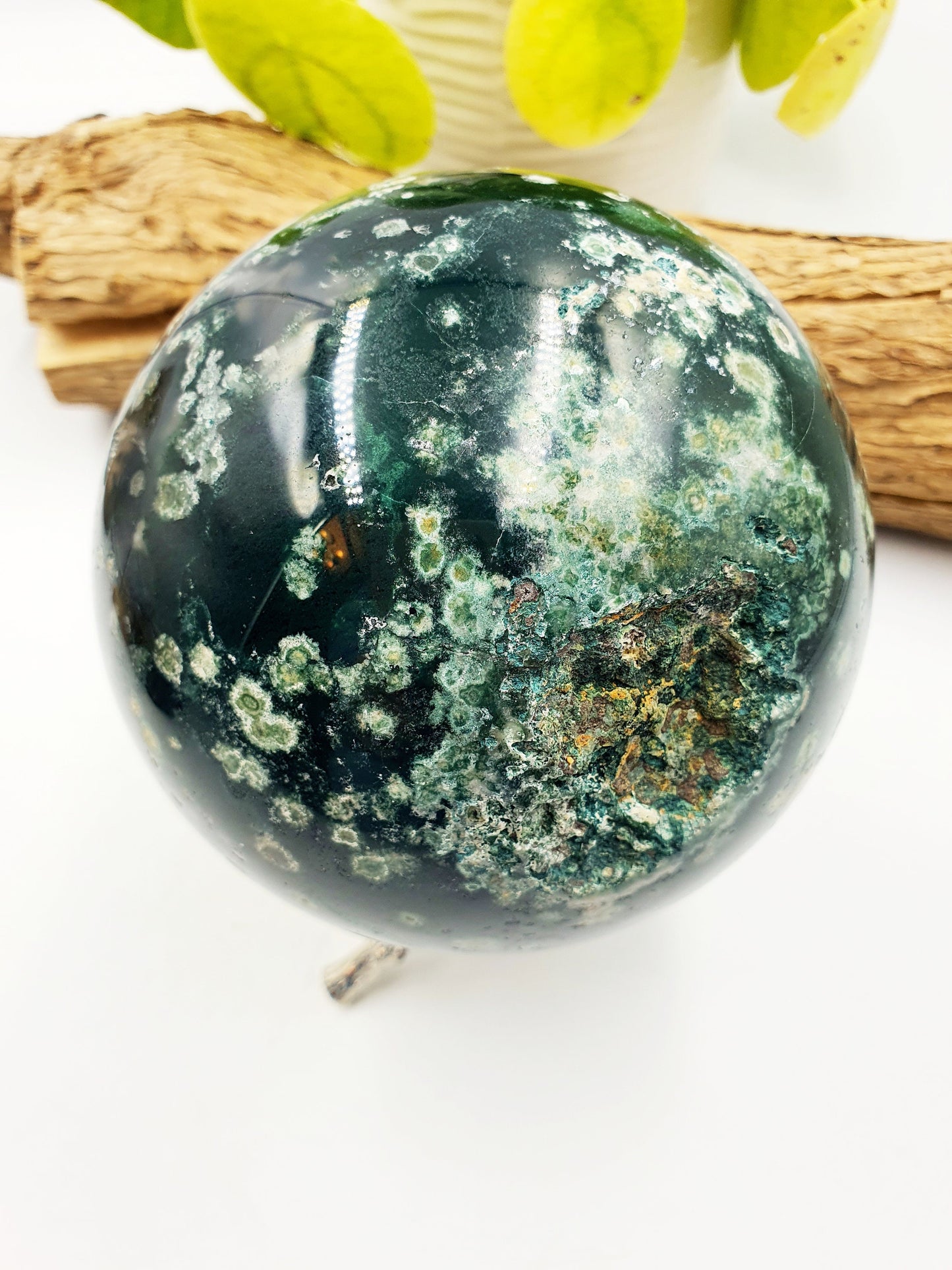Large Ocean Jasper Sphere