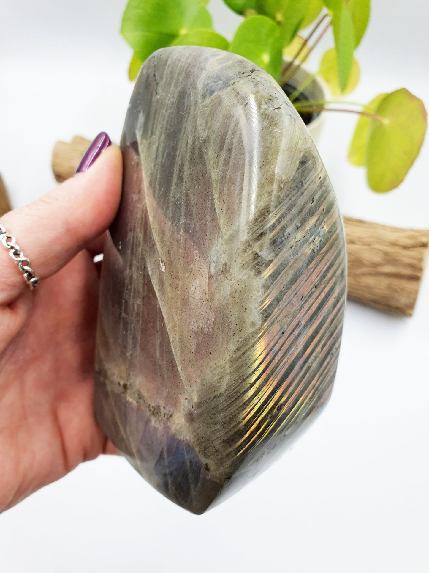 Pink and Purple Labradorite Freeform