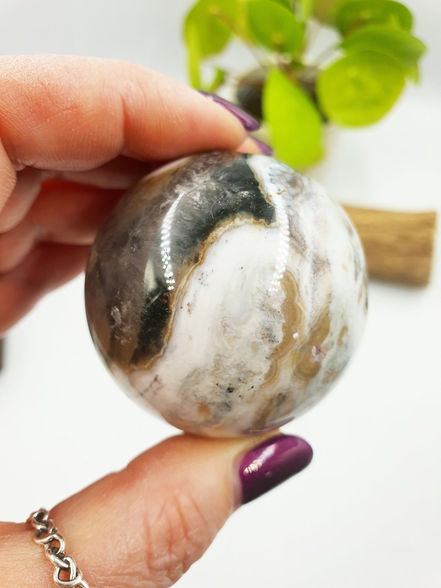 Rare 8th Vein Ocean Jasper Sphere