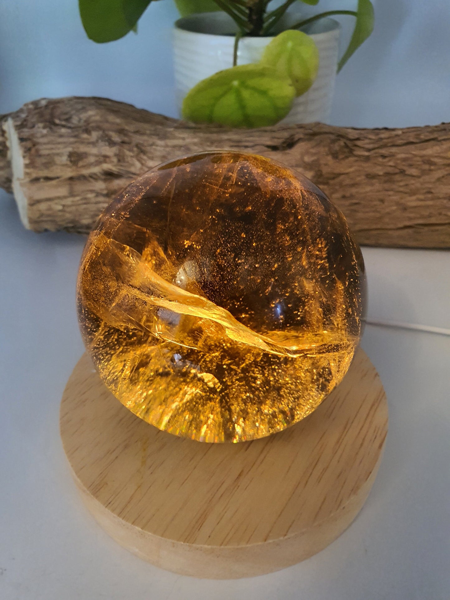 Dark Smokey Quartz Sphere