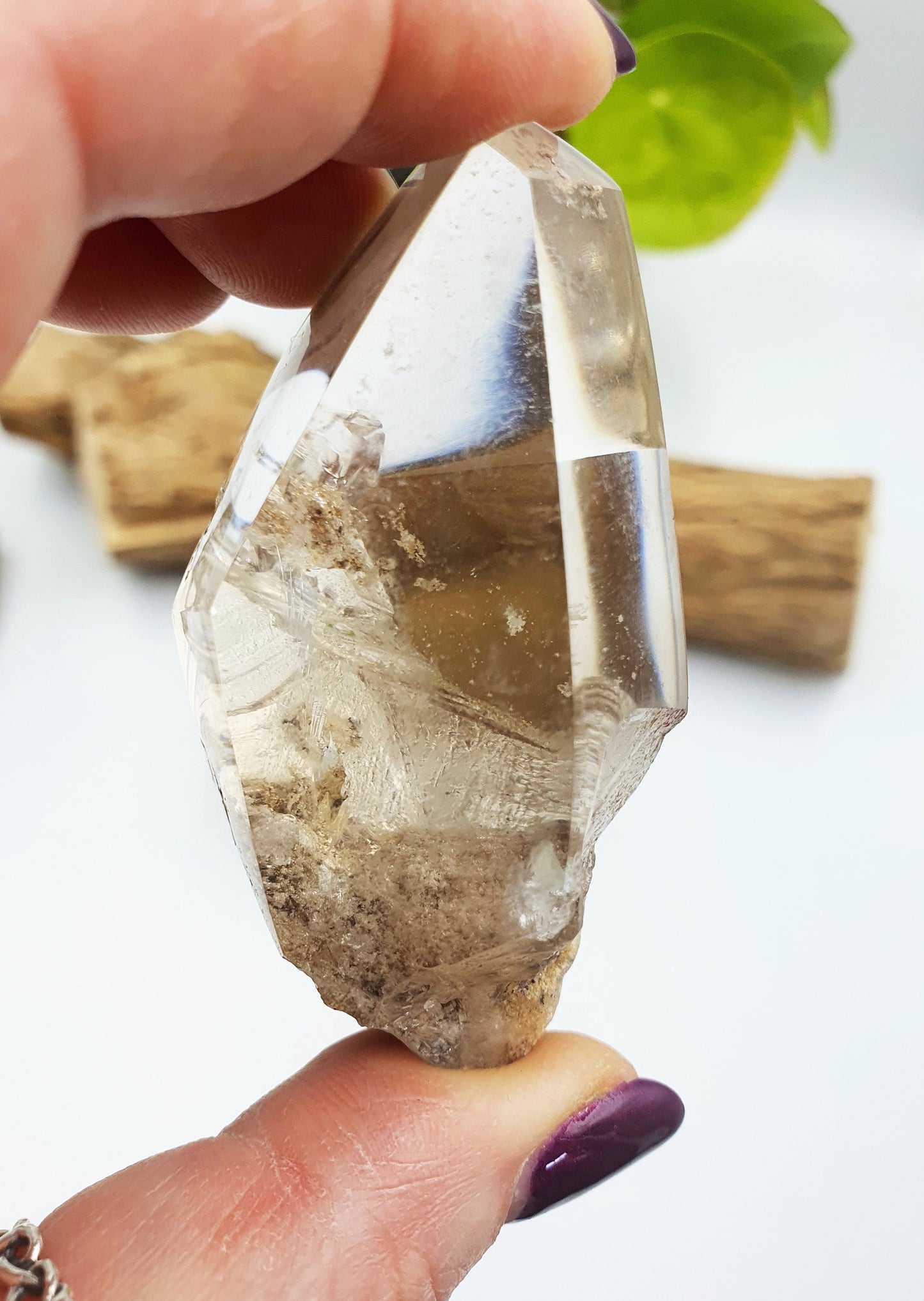 White Garden Quartz Freeform /Lodolite Quartz Freeform