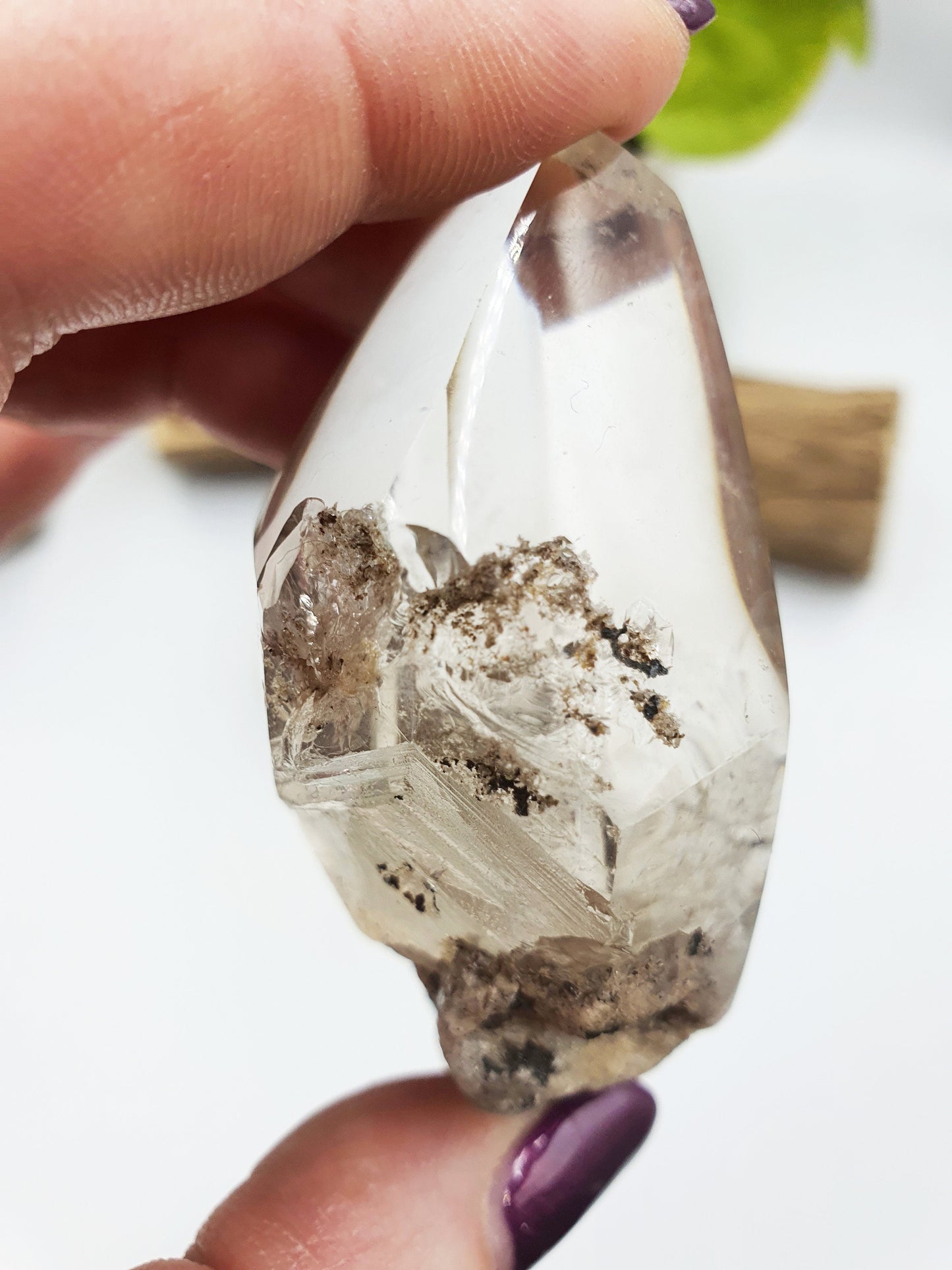 White Garden Quartz Freeform /Lodolite Quartz Freeform