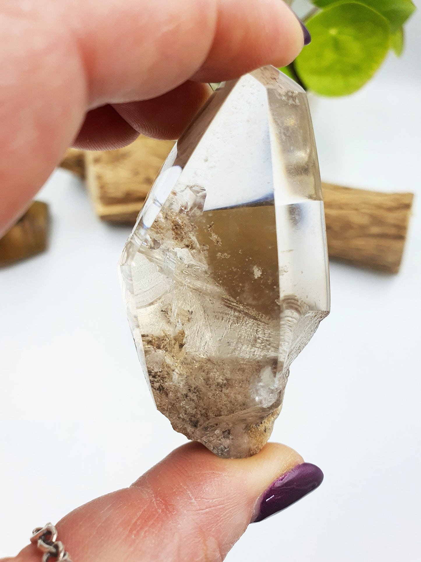 White Garden Quartz Freeform /Lodolite Quartz Freeform