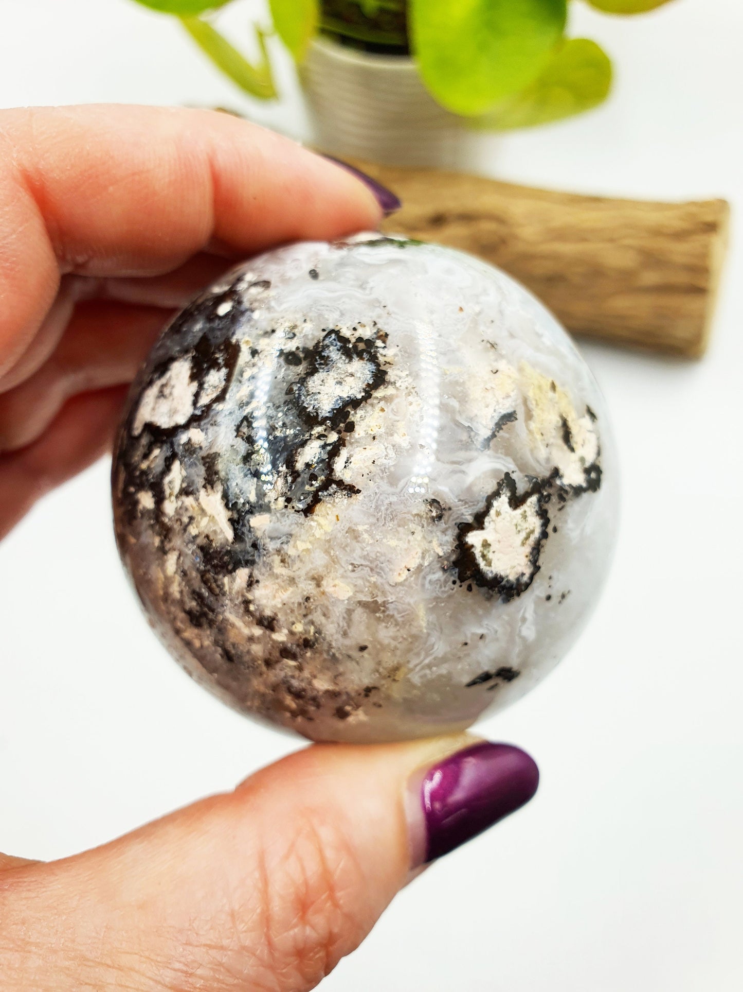 Drusy Agate Sphere