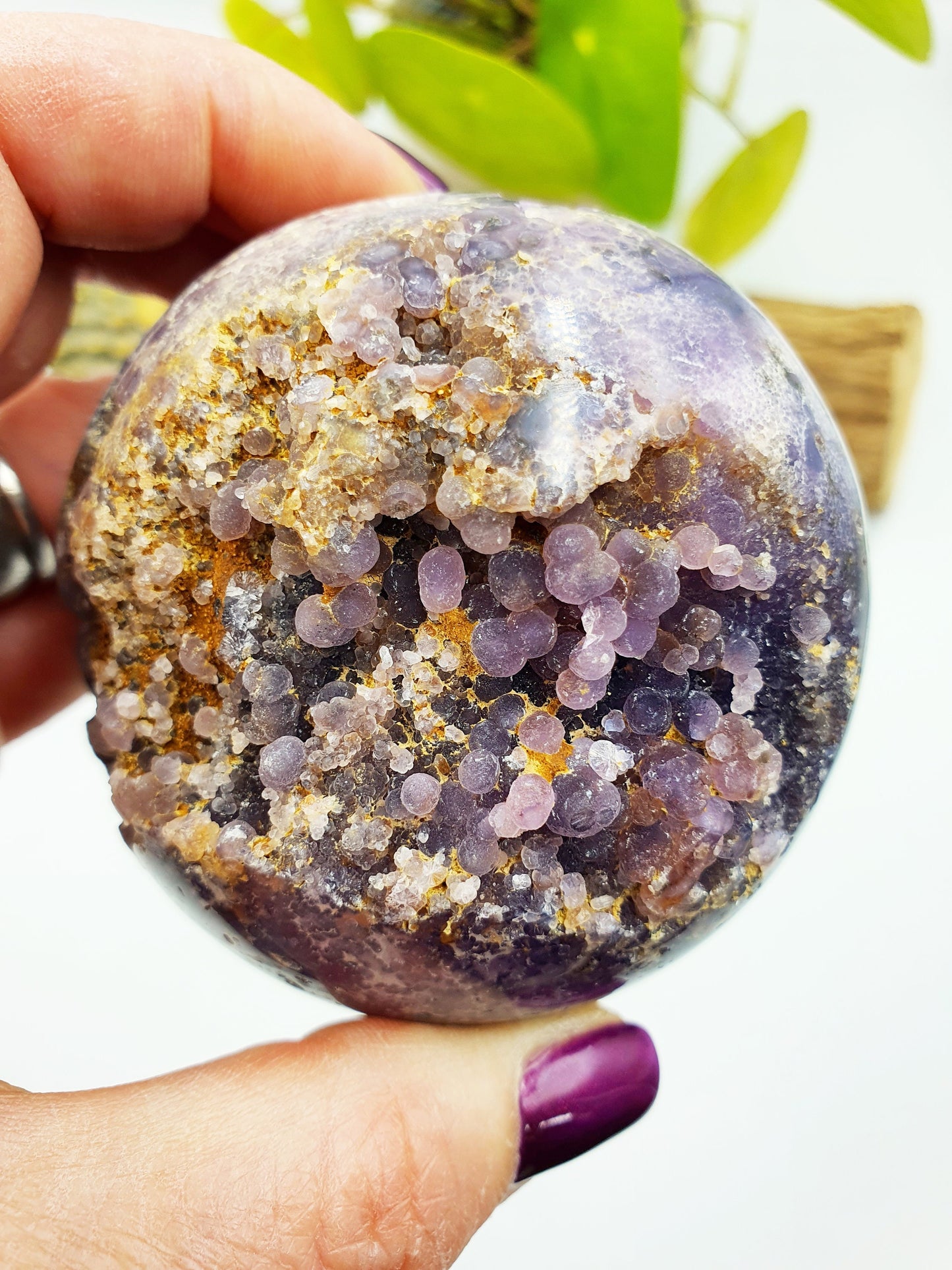 Grape Agate Cluster Sphere