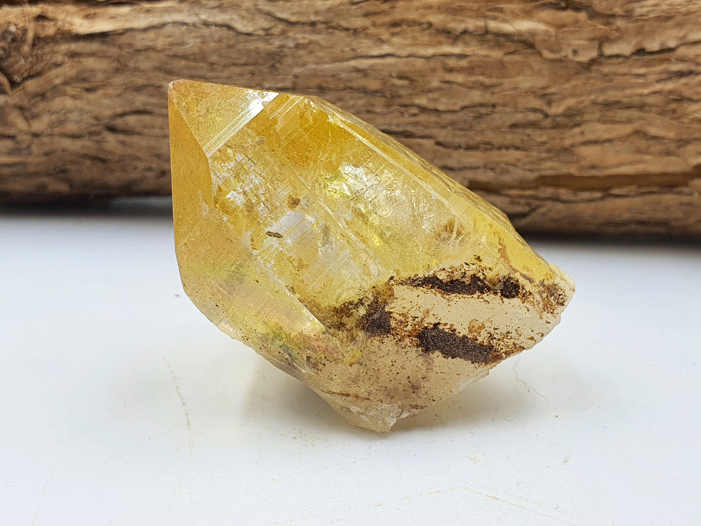 Rare Natural Rainbow Aura Yellow Himalayan Quartz Point