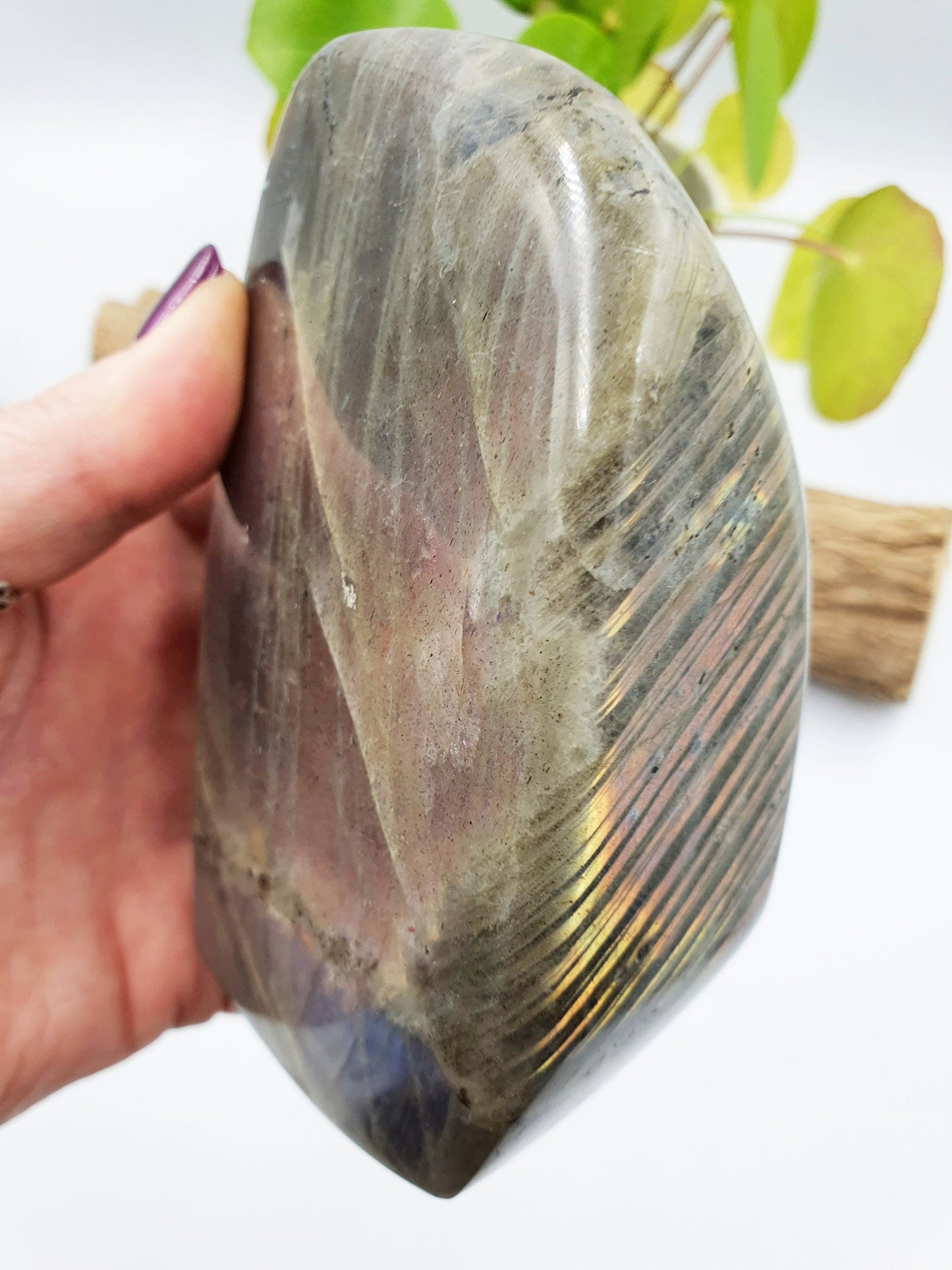 Pink and Purple Labradorite Freeform