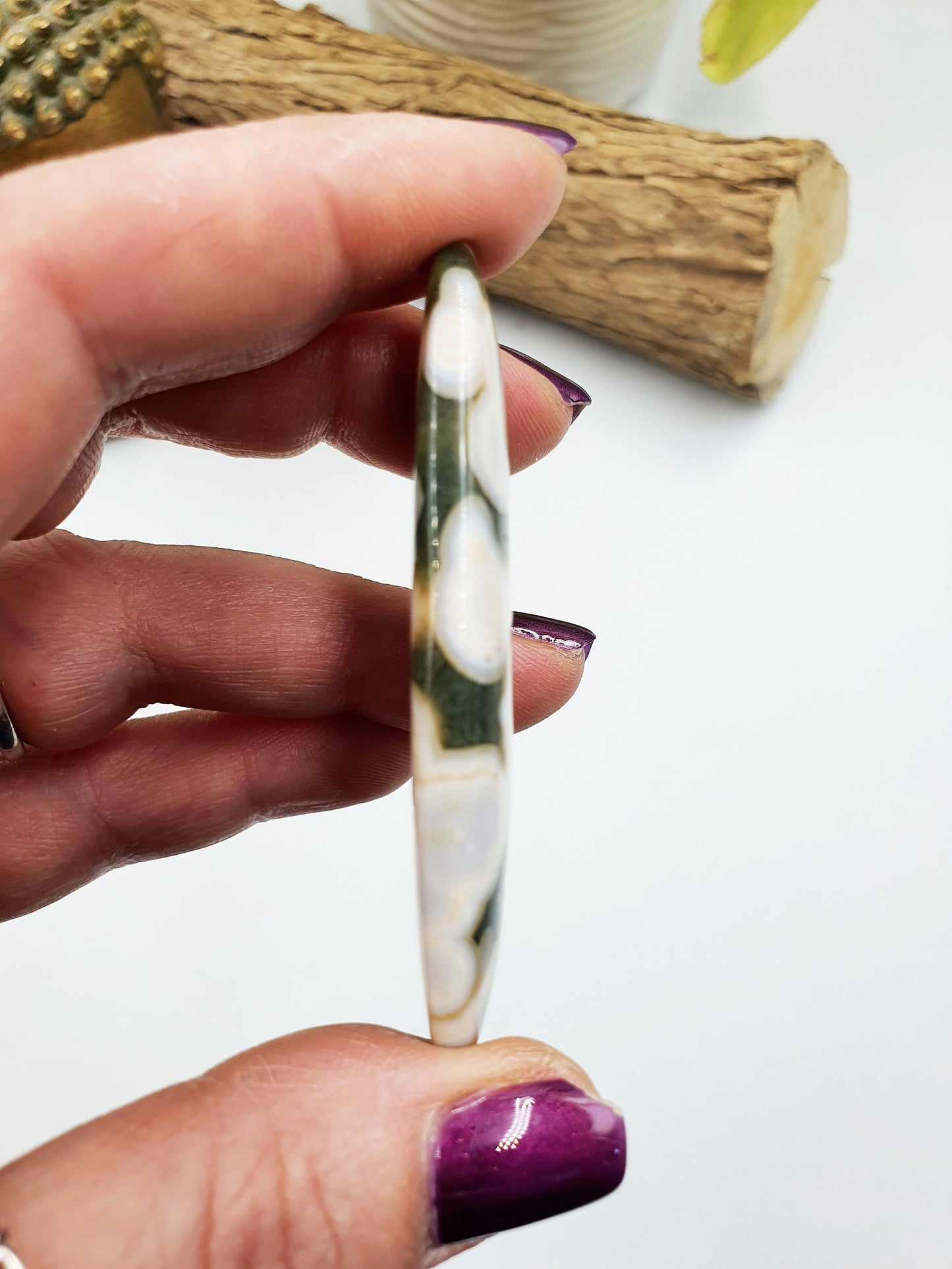 Rare 8th Vein Ocean Jasper Palm