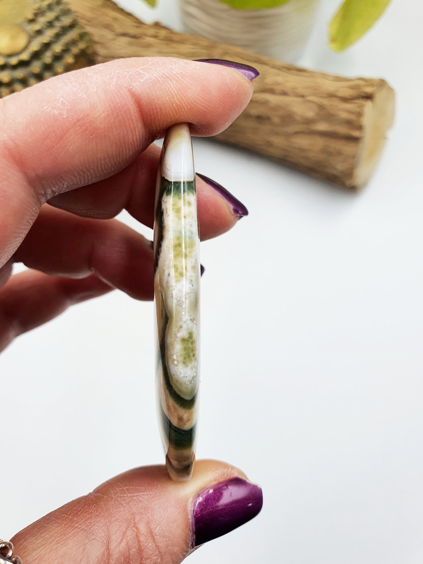 Rare 8th Vein Ocean Jasper Palm