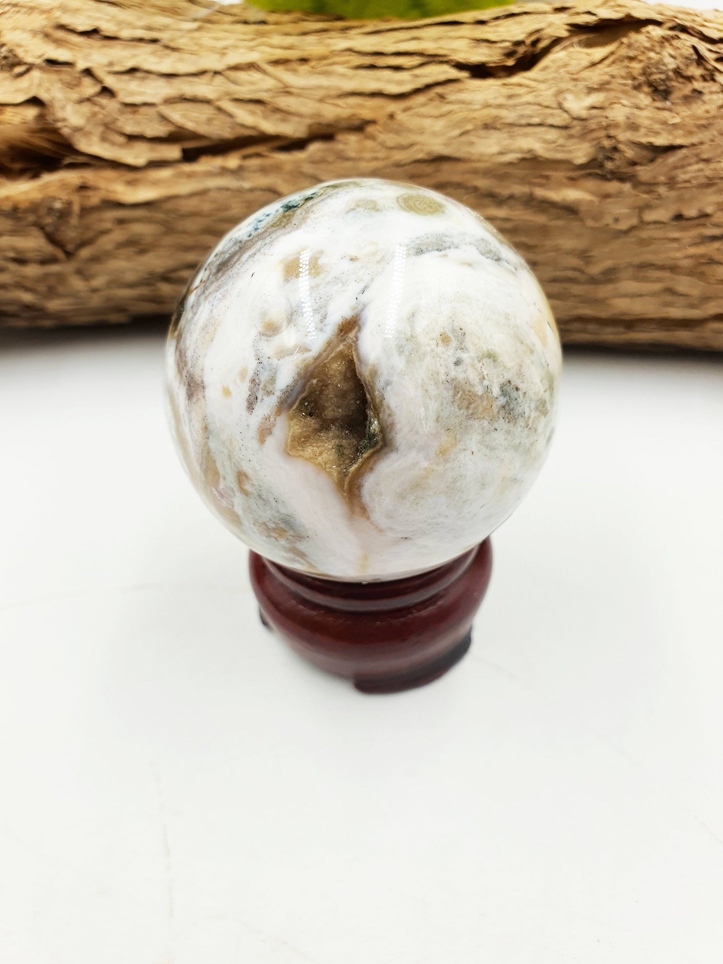 Rare 8th Vein Ocean Jasper Sphere