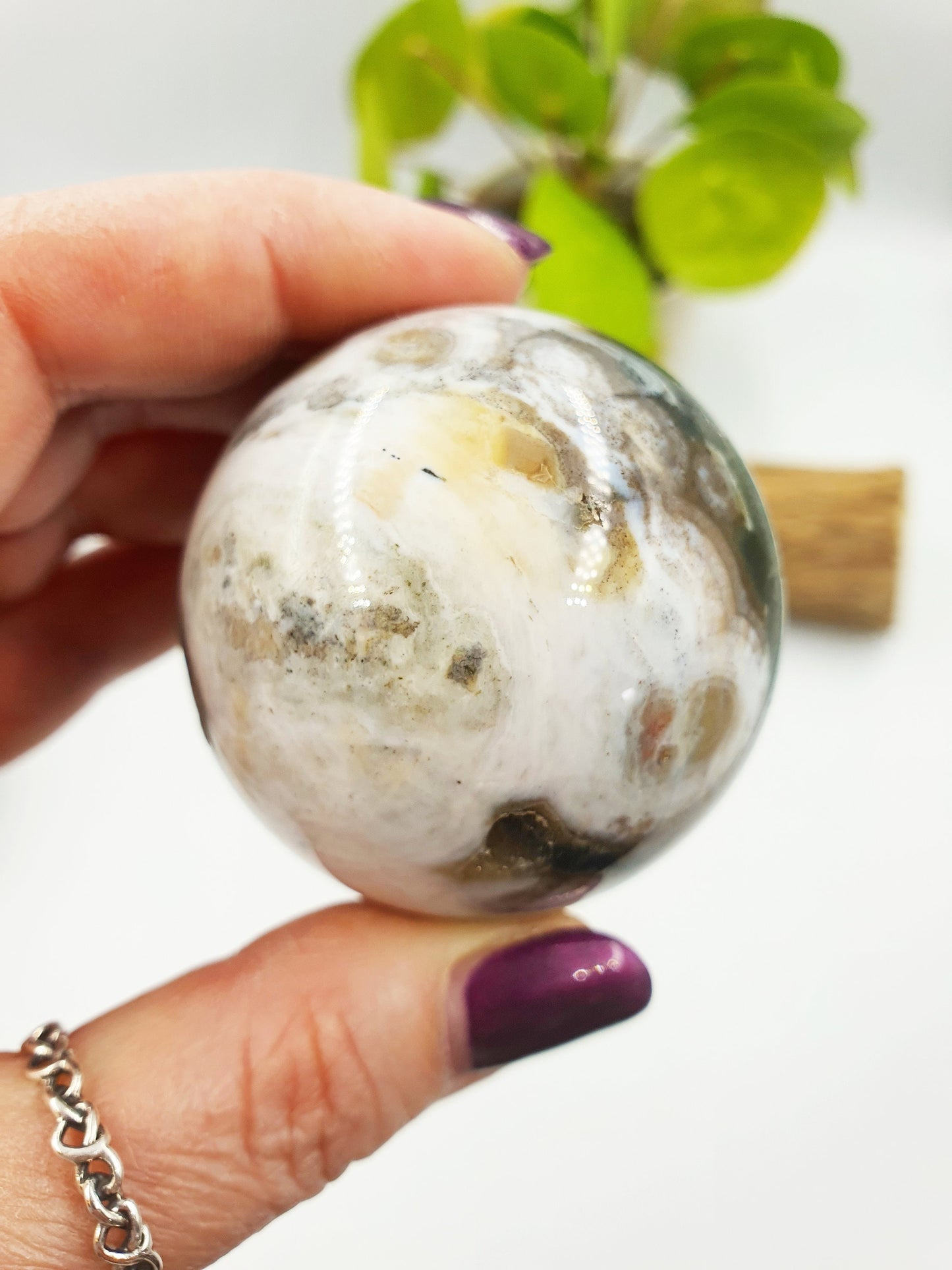 Rare 8th Vein Ocean Jasper Sphere