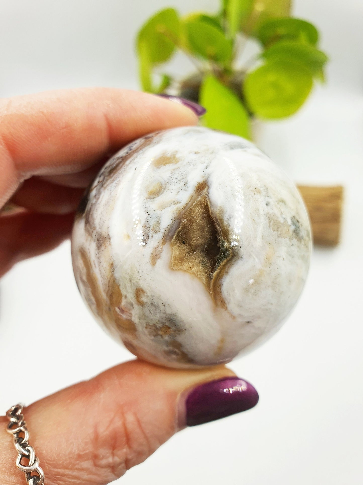 Rare 8th Vein Ocean Jasper Sphere