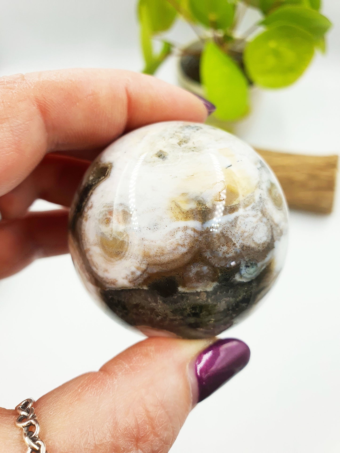 Rare 8th Vein Ocean Jasper Sphere