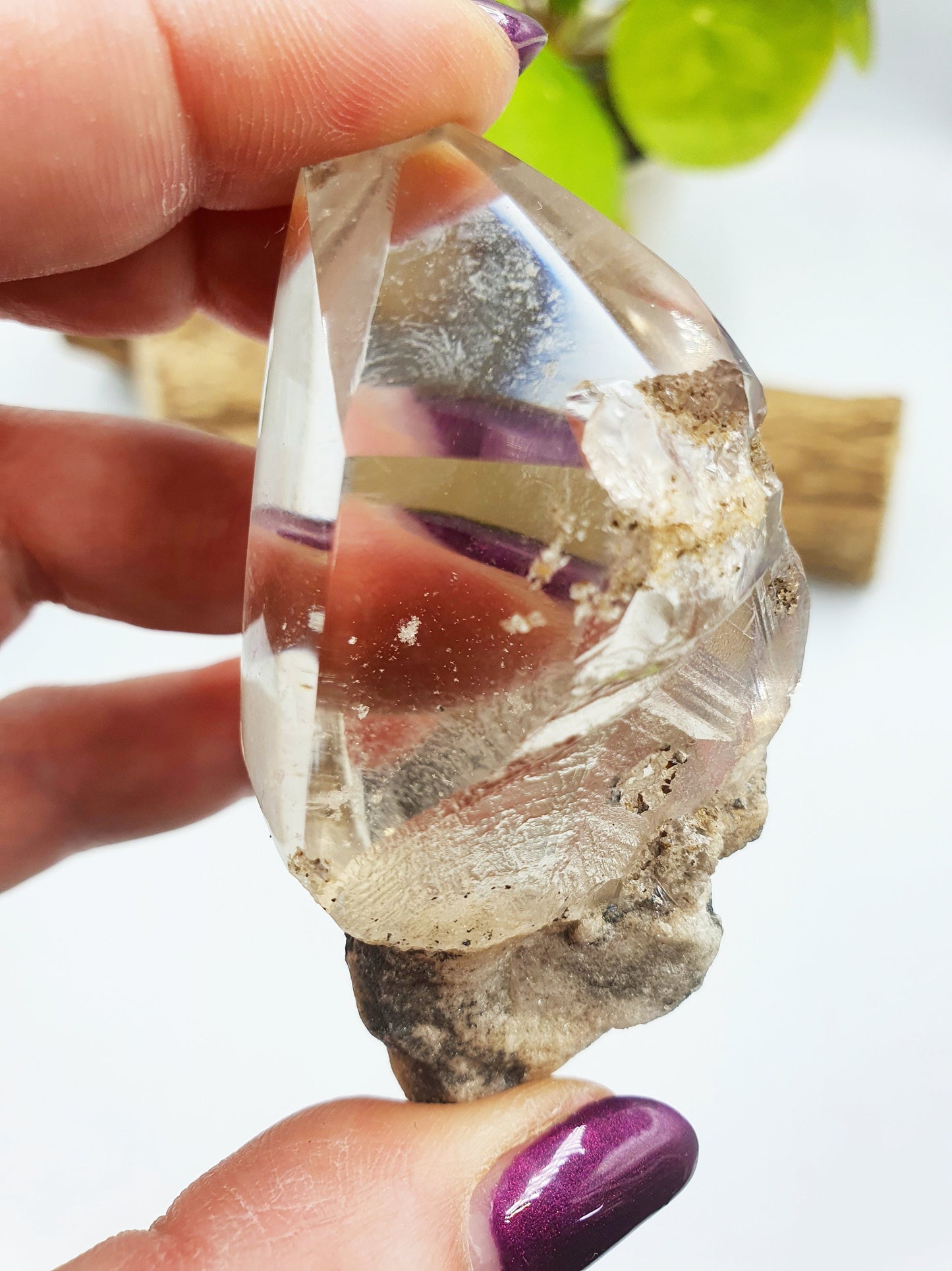 White Garden Quartz Freeform /Lodolite Quartz Freeform
