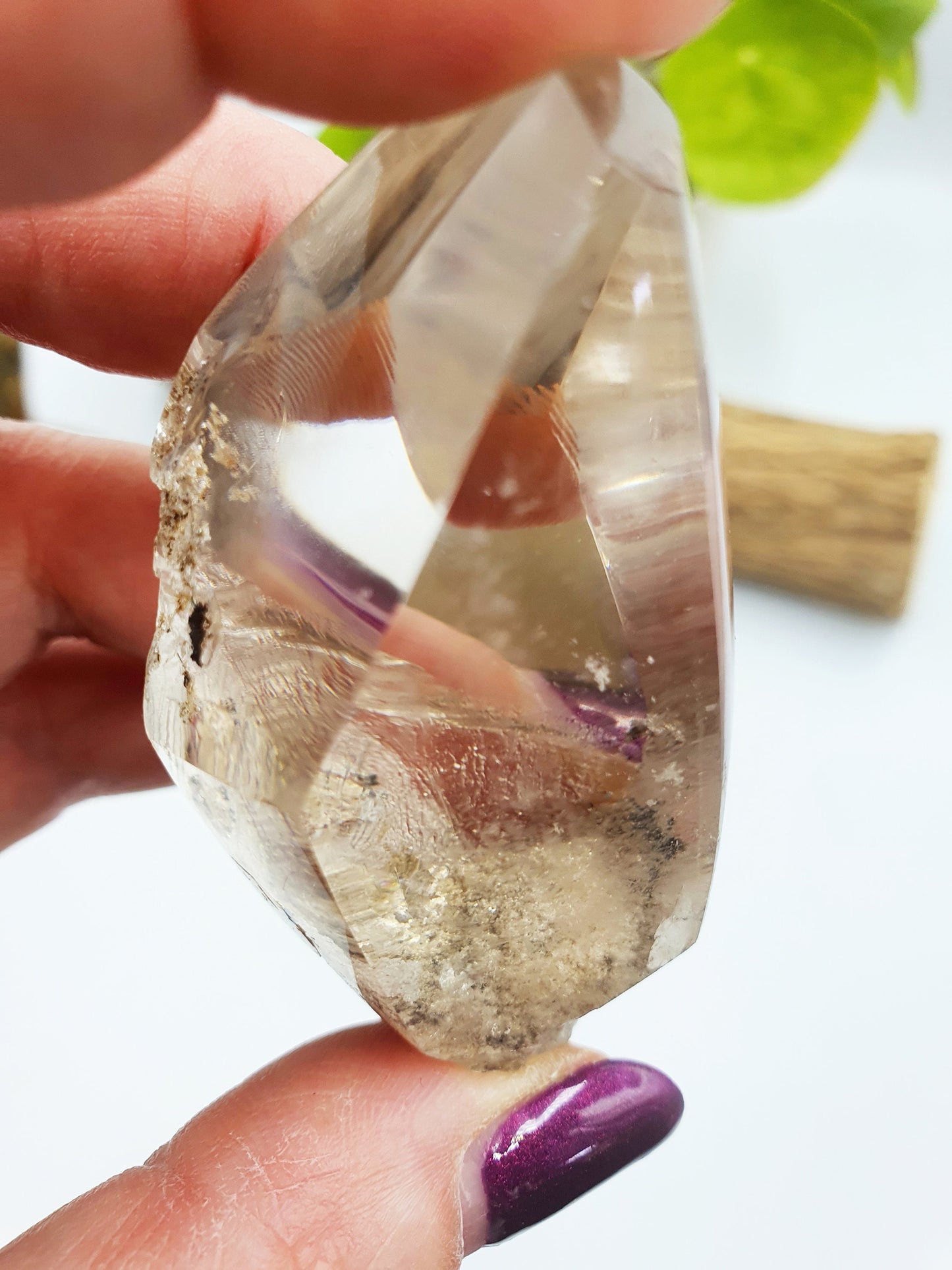 White Garden Quartz Freeform /Lodolite Quartz Freeform