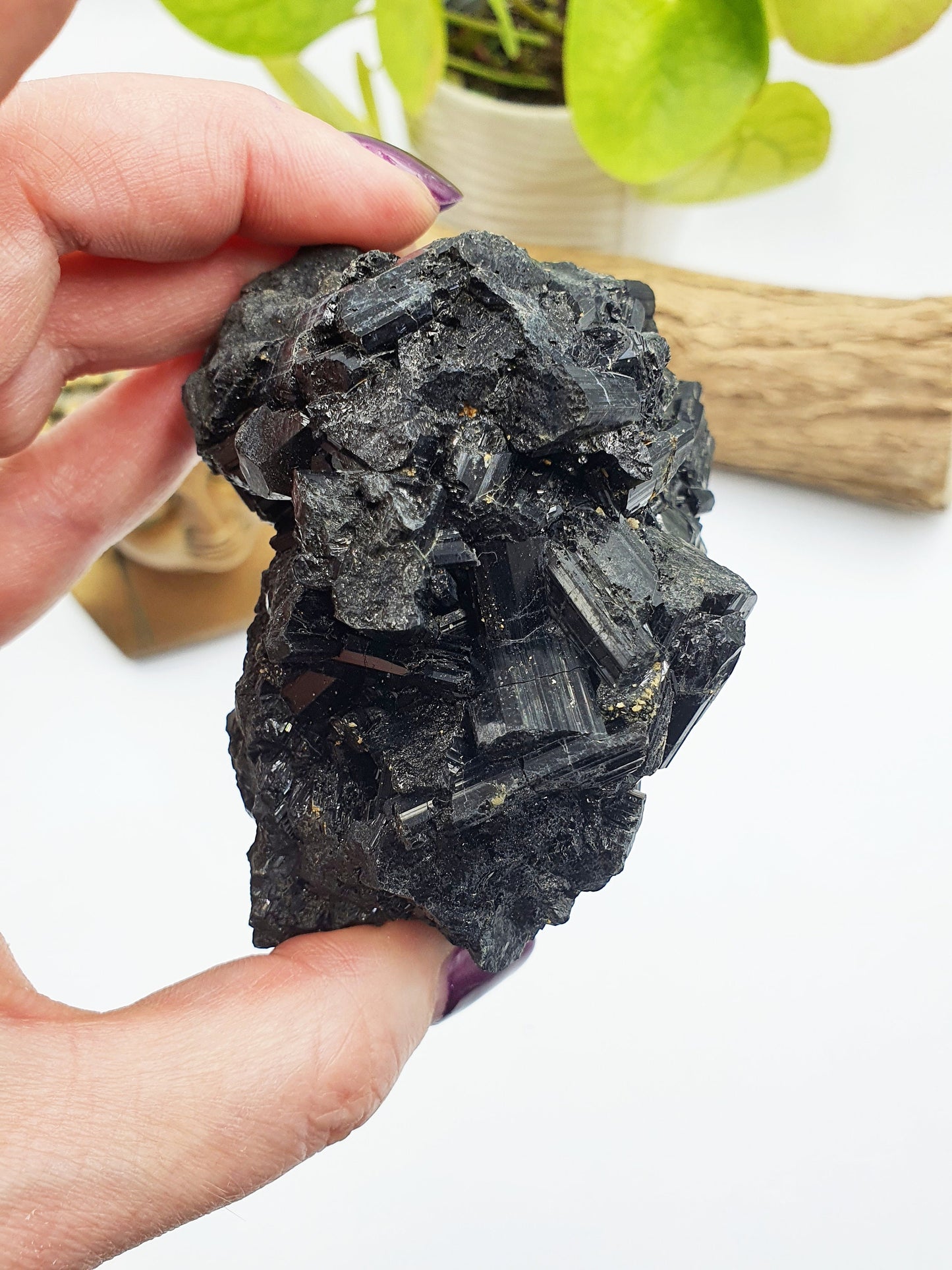 Large Zambian Black Tourmaline Specimen