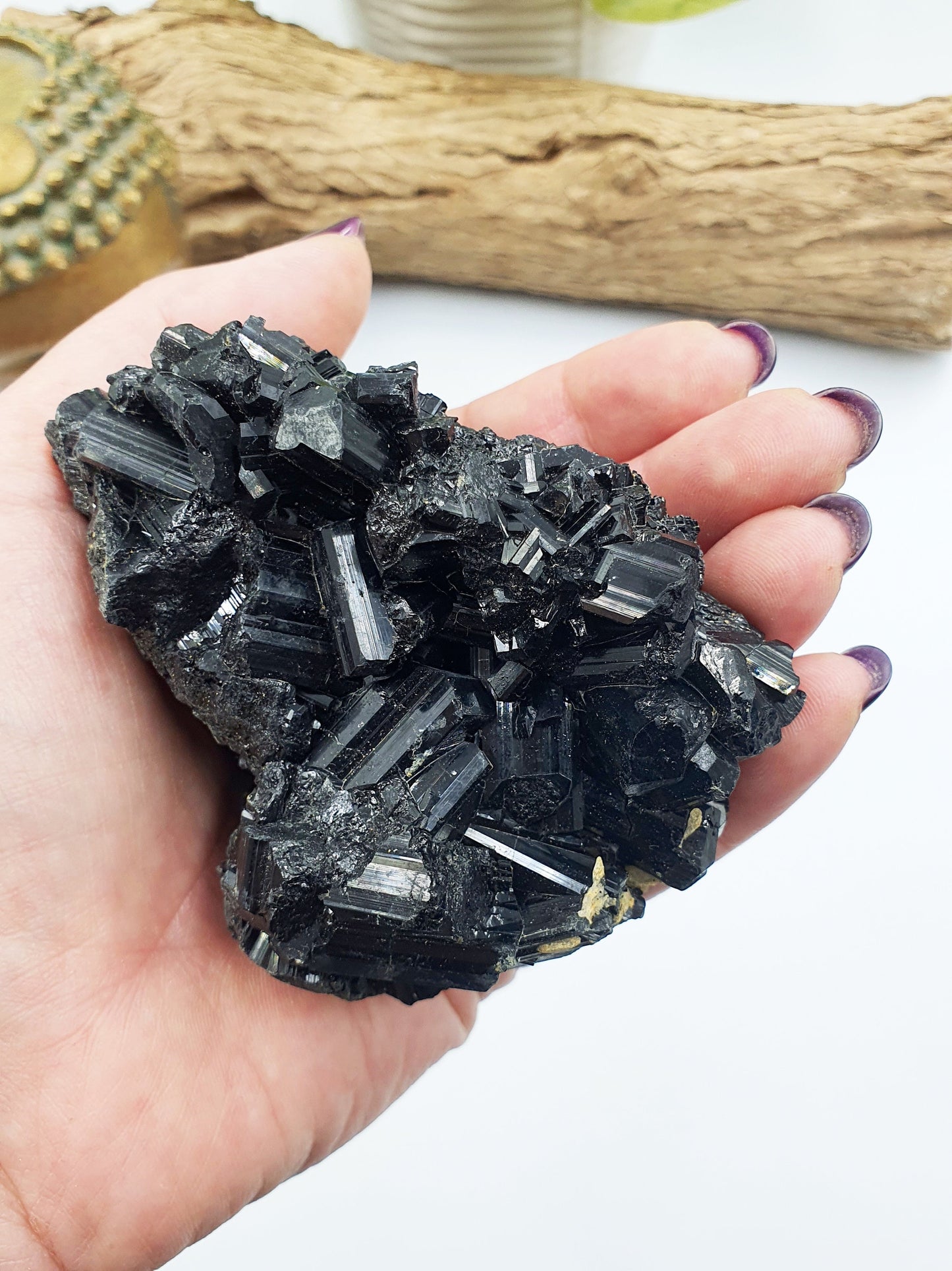 Large Zambian Black Tourmaline Specimen
