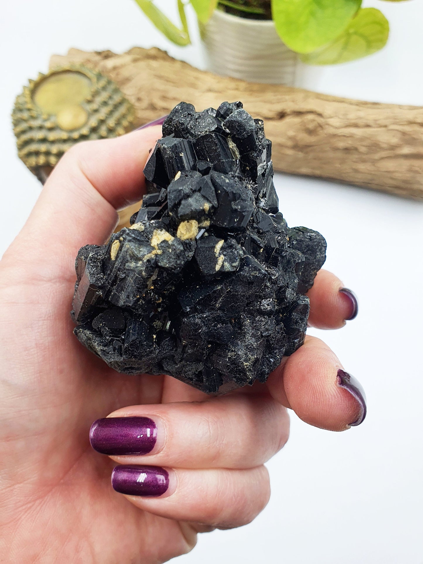 Large Zambian Black Tourmaline Specimen