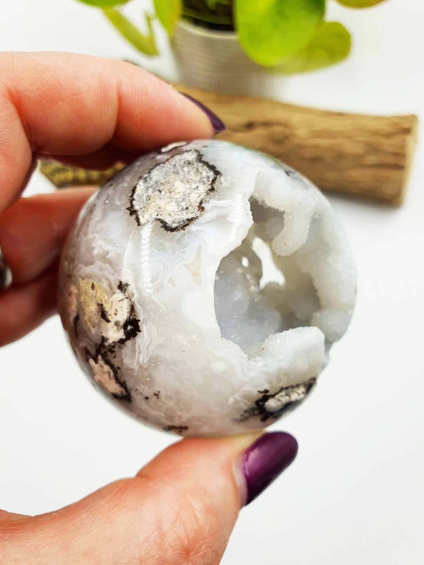 Drusy Agate Sphere