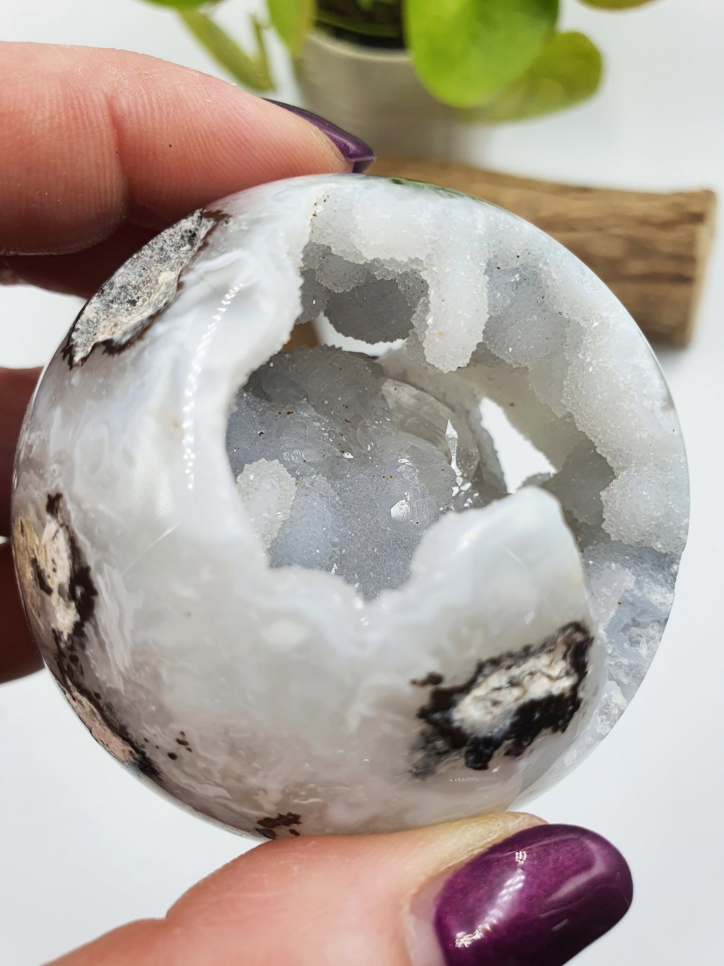 Drusy Agate Sphere