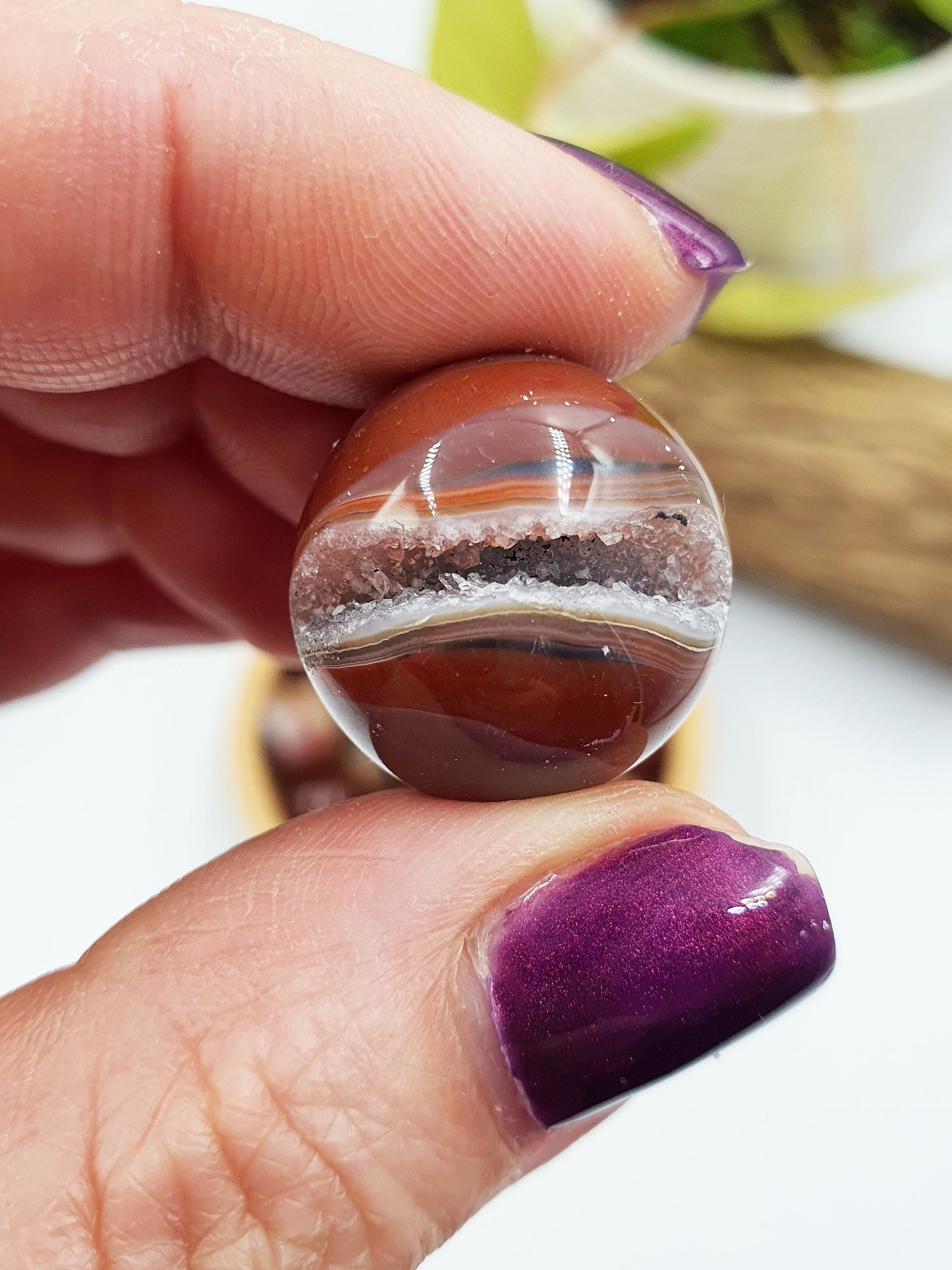 Drusy Carnelian Mini Sphere