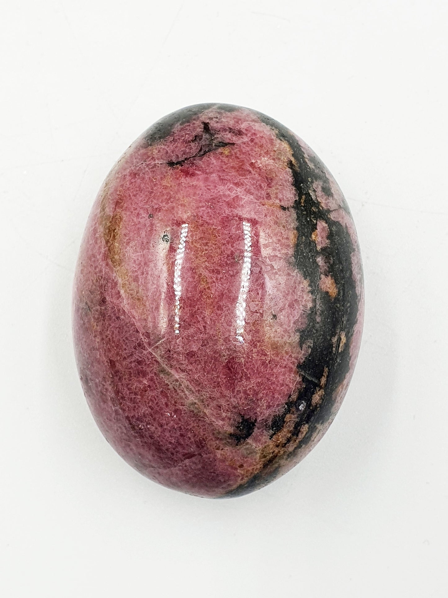Rhodonite Palm Stone