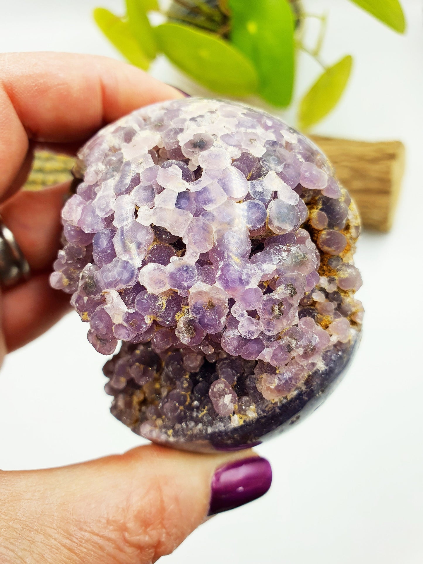 Grape Agate Cluster Sphere