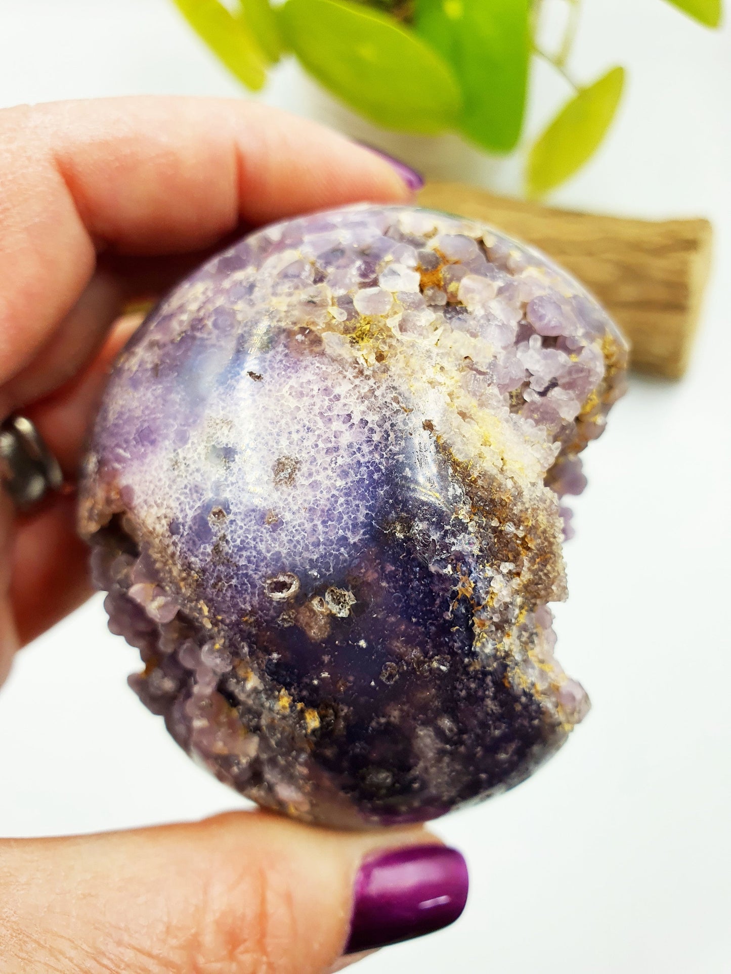 Grape Agate Cluster Sphere