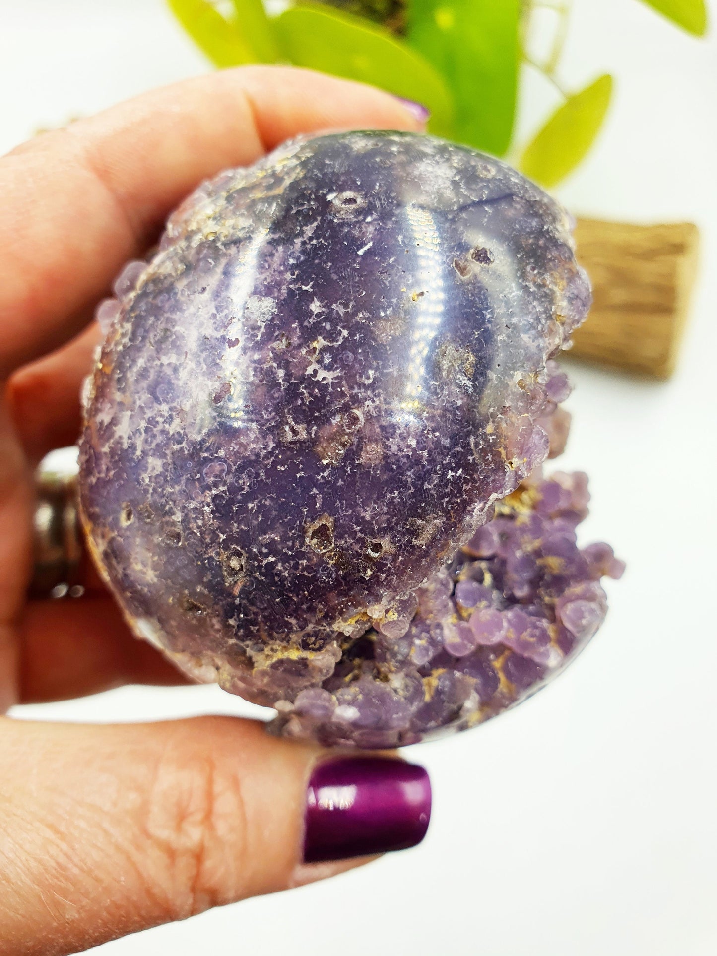 Grape Agate Cluster Sphere