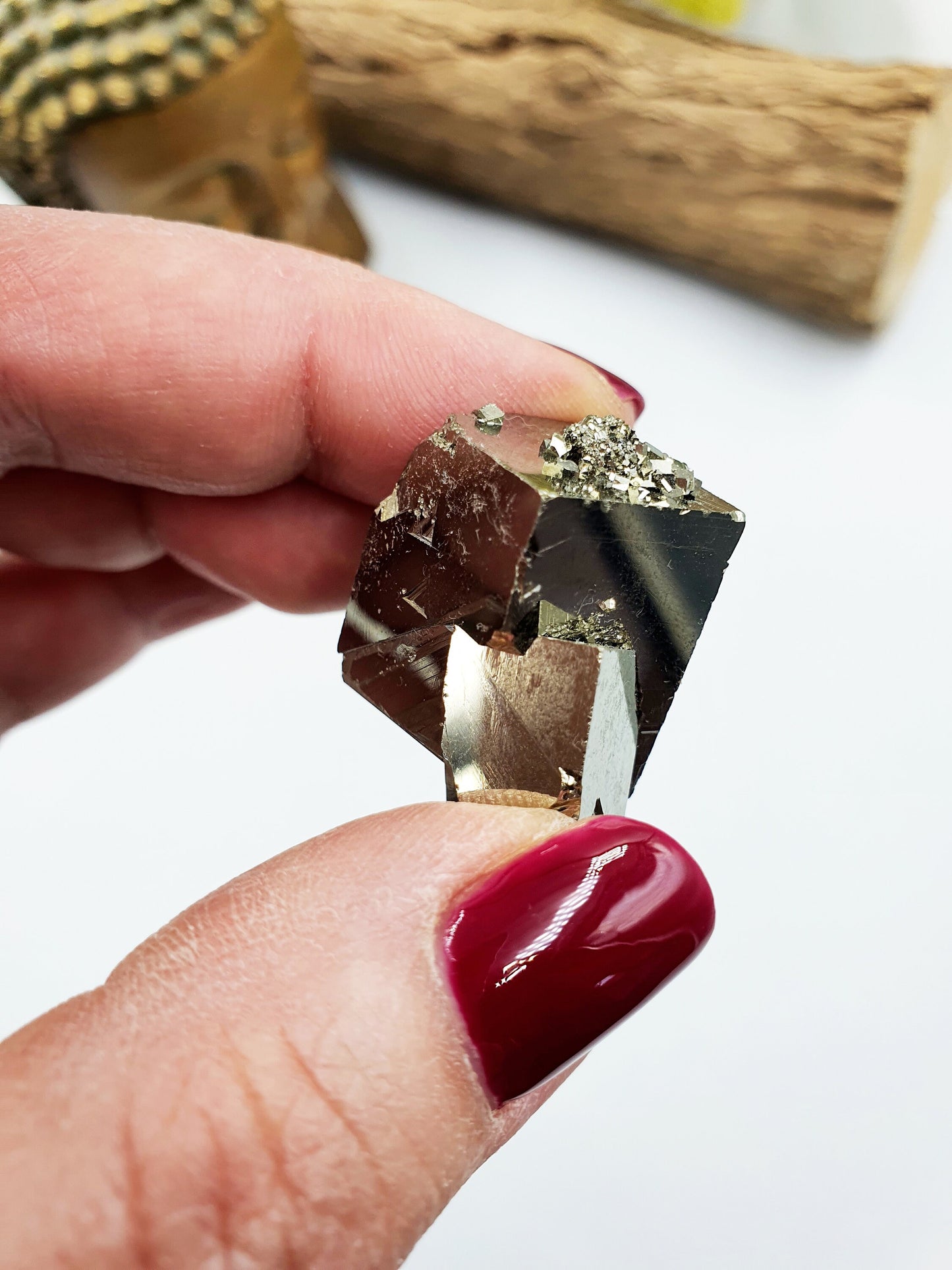 High Quality Pyrite Raw Cube Cluster