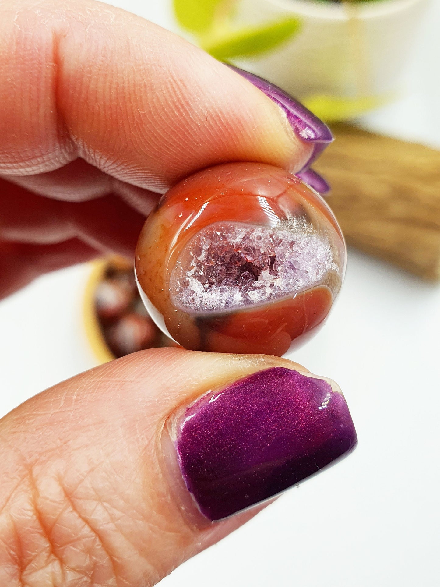 Drusy Carnelian Mini Sphere