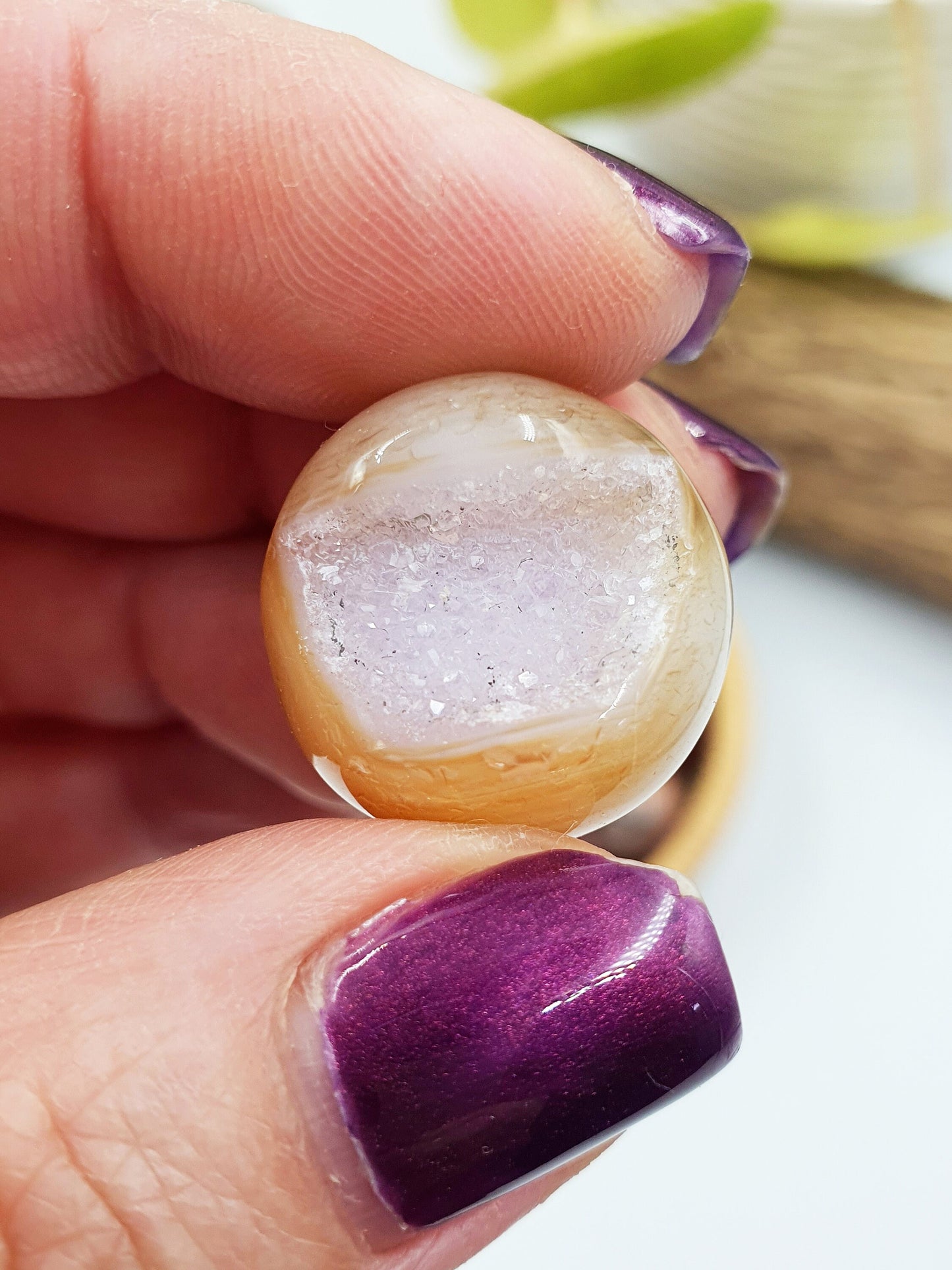 Drusy Carnelian Mini Sphere