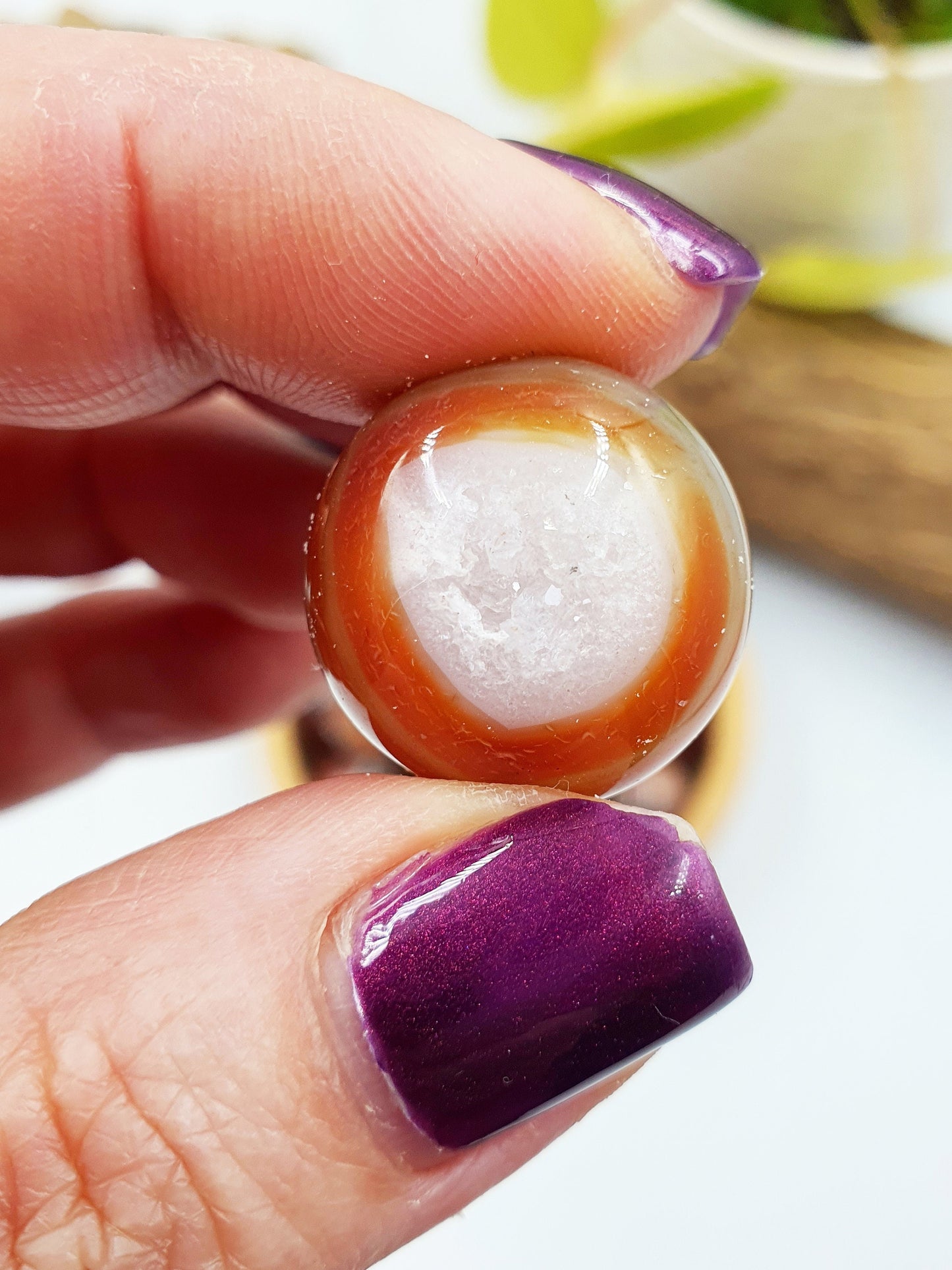 Drusy Carnelian Mini Sphere