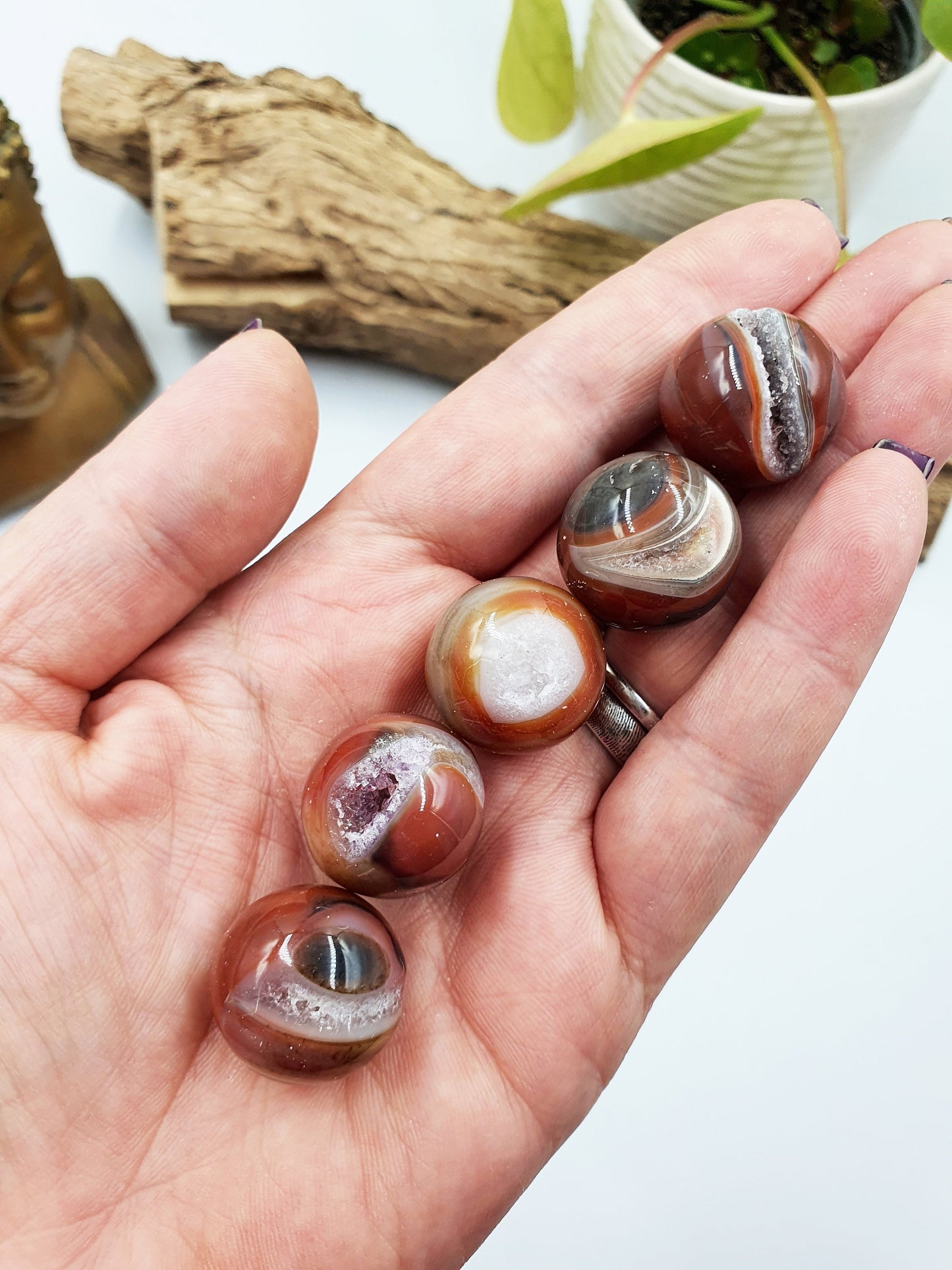 Drusy Carnelian Mini Sphere