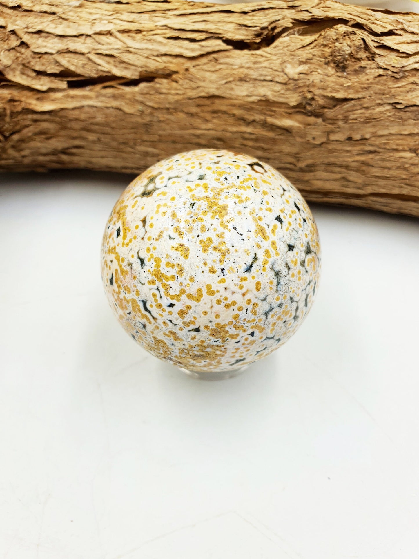 Rare 8th Vein Ocean Jasper Sphere