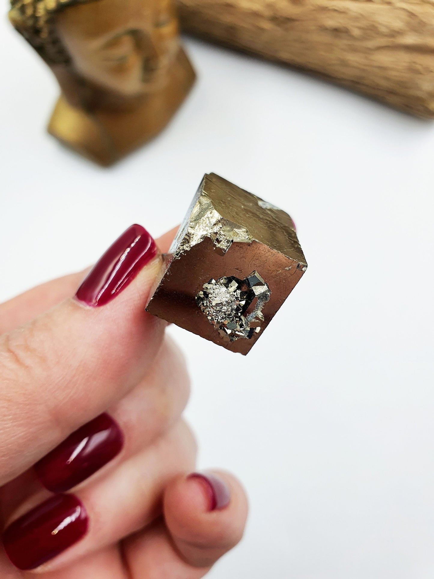 High Quality Pyrite Raw Cube Cluster