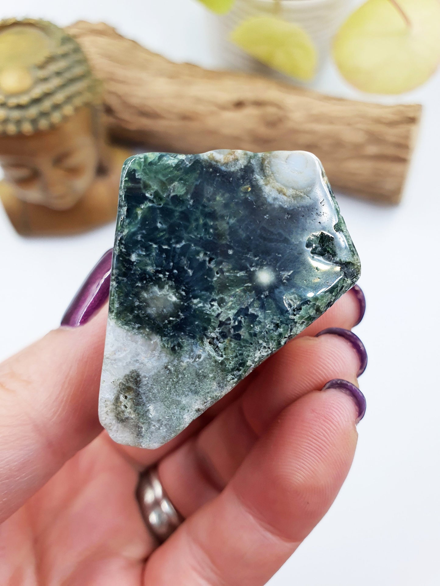 Orbicular Drusy Ocean Jasper Freeform