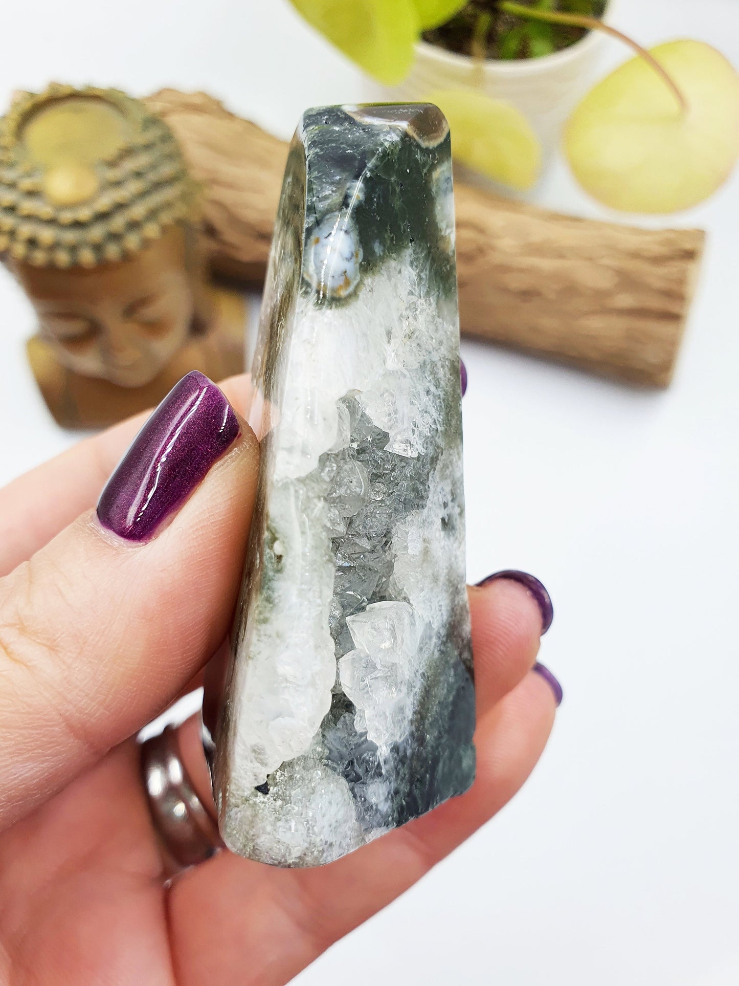 Orbicular Drusy Ocean Jasper Freeform
