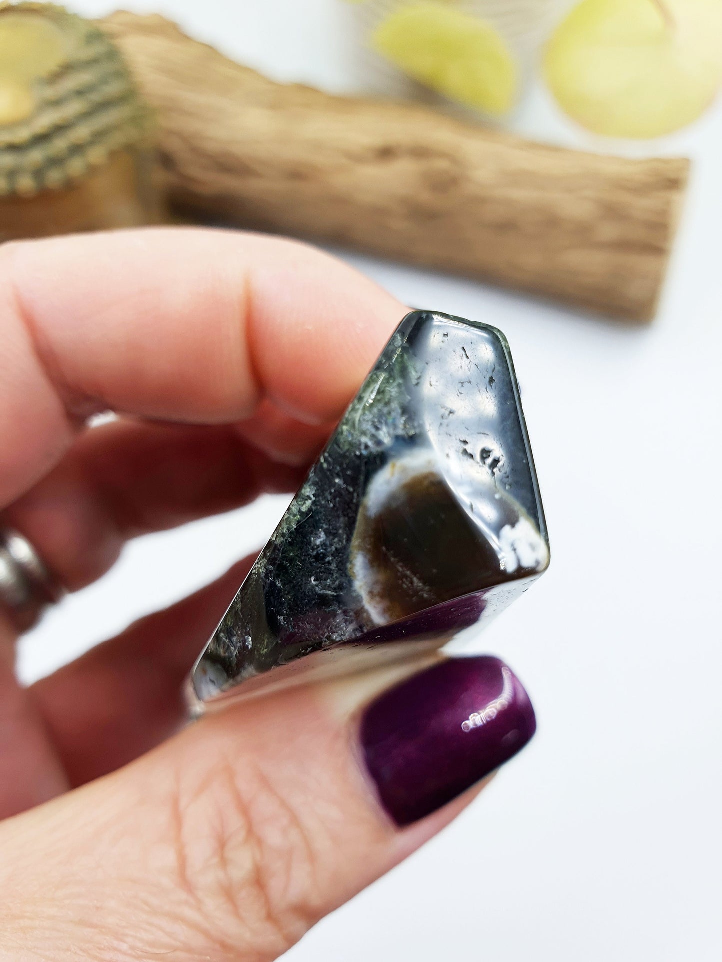Orbicular Drusy Ocean Jasper Freeform
