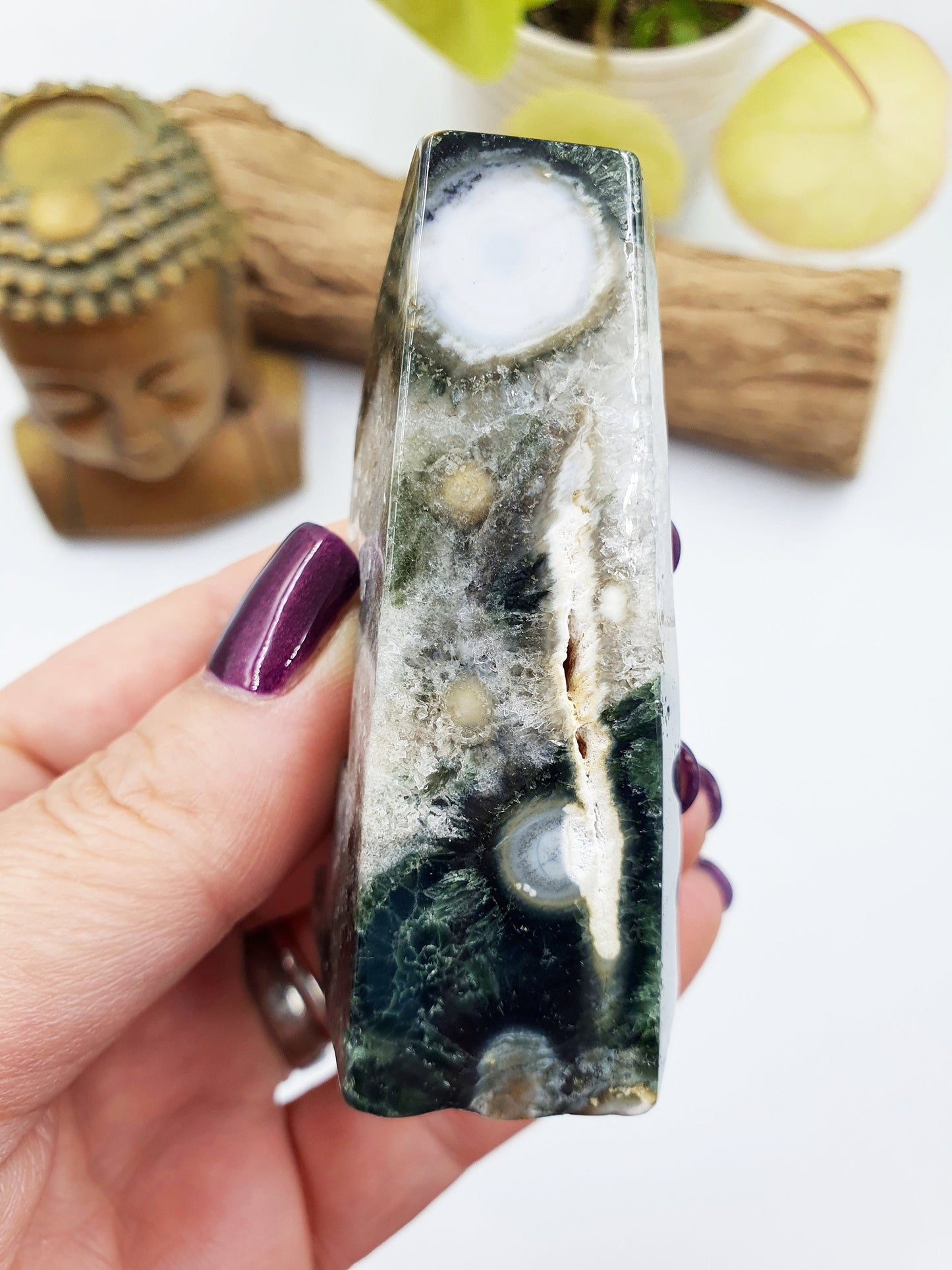 Orbicular Drusy Ocean Jasper Freeform
