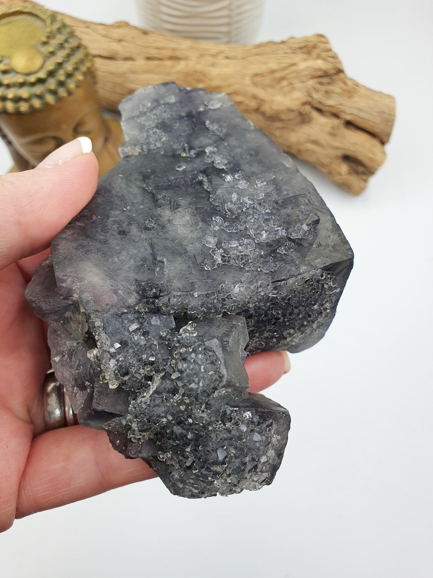 Raw Drusy Fluorite