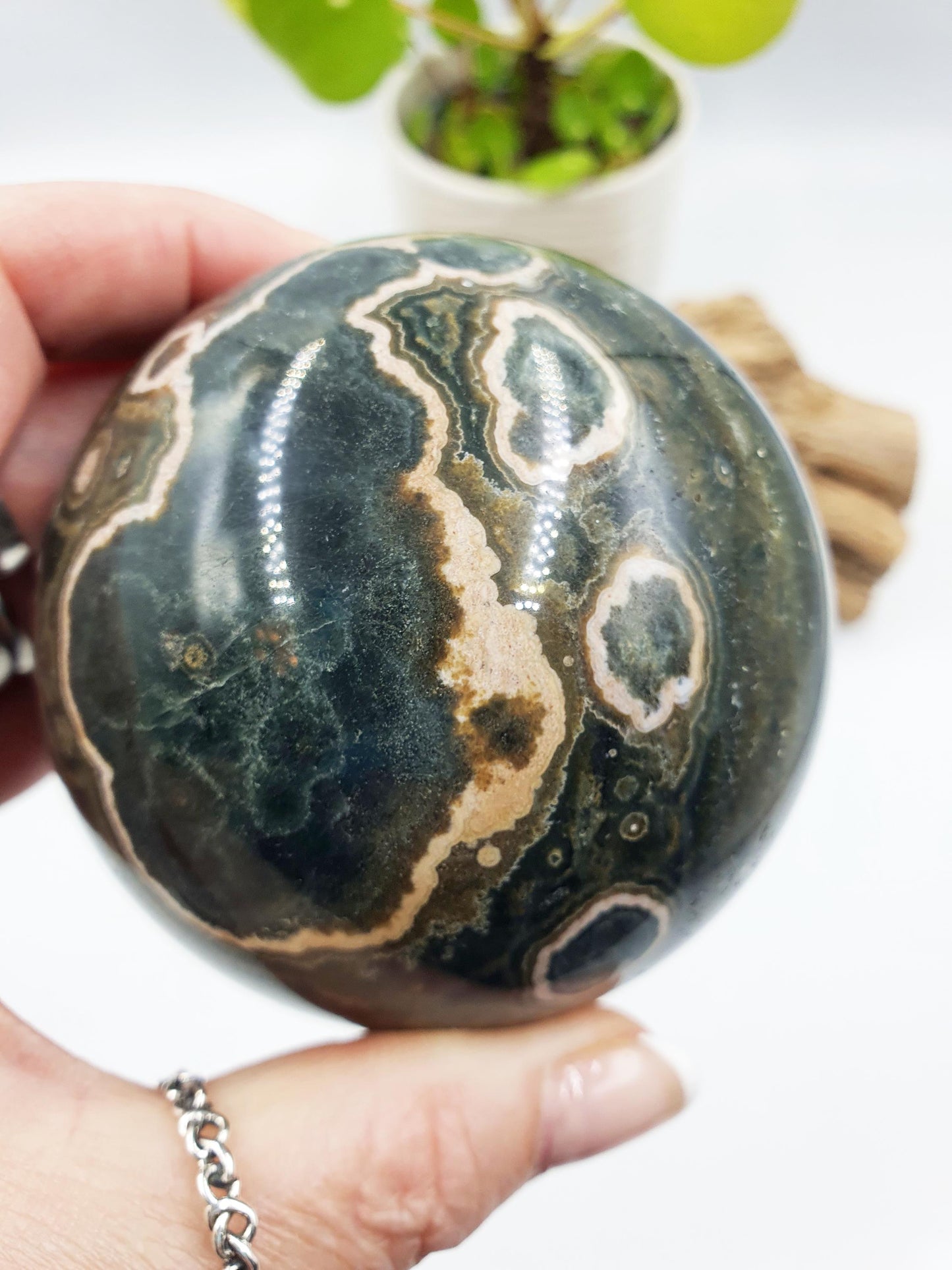 Large Ocean Jasper Sphere